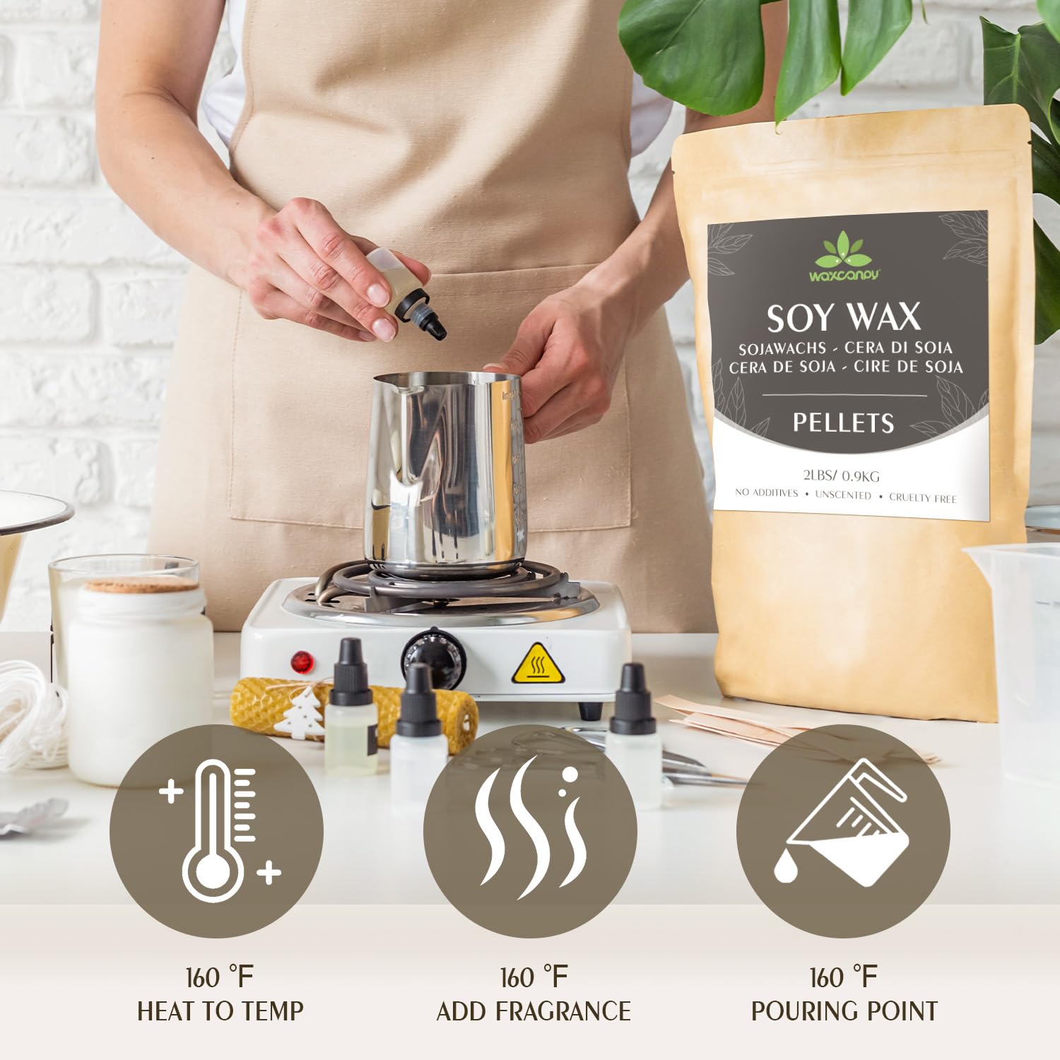 Soy Wax Waxcanpy Natural Candle Wax