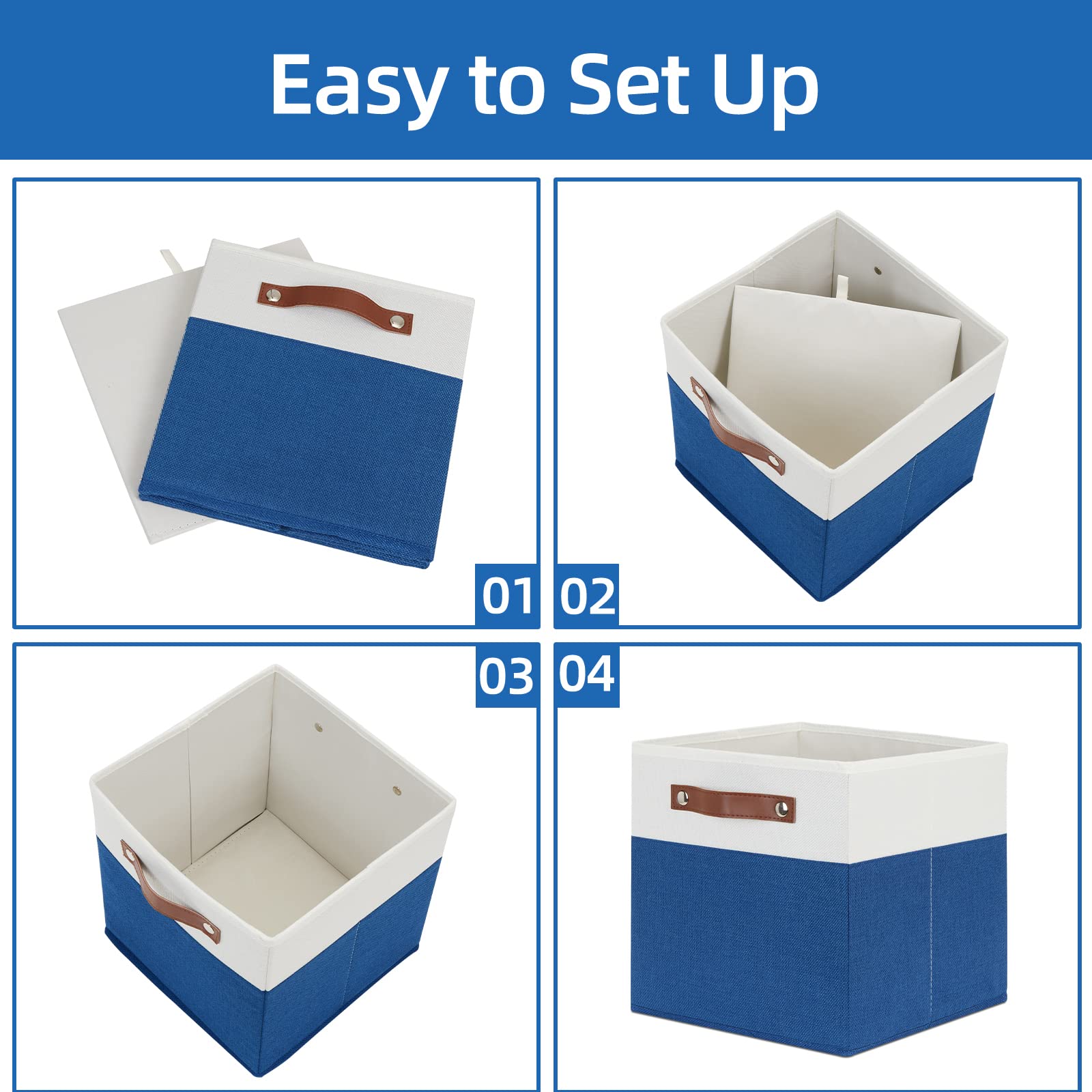 11 Storage Cube Bins for Shelves (4 Count)