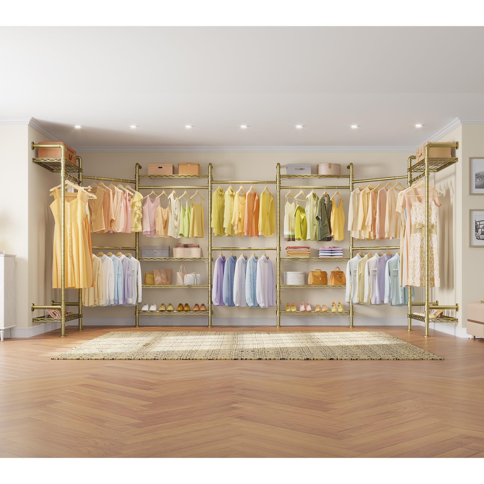 F3 Garment Rack Heavy Duty Clothes Rack for Hanging Clothes