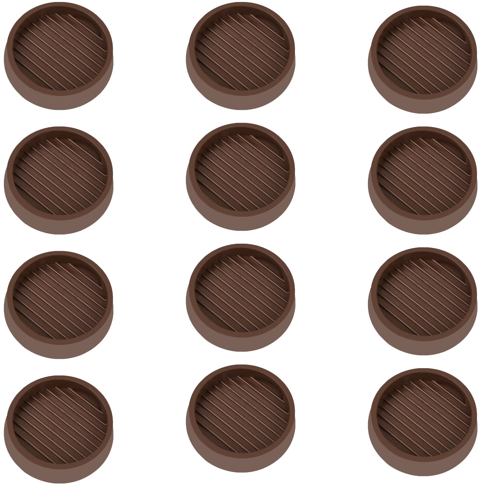 2X2 Round Rubber Caster Cups (4 Count)