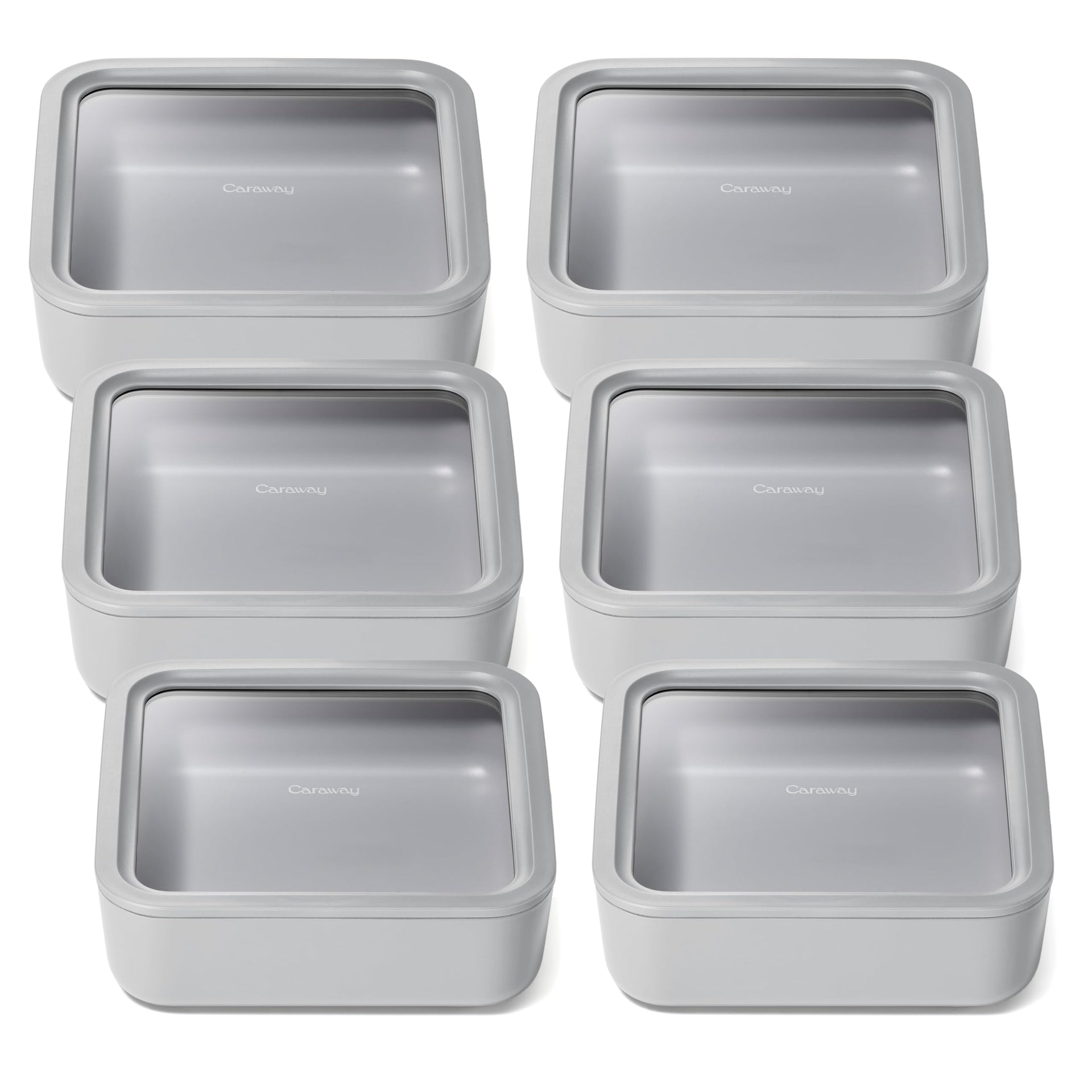 6 Piece Glass Food Storage Container Set (6 Count)