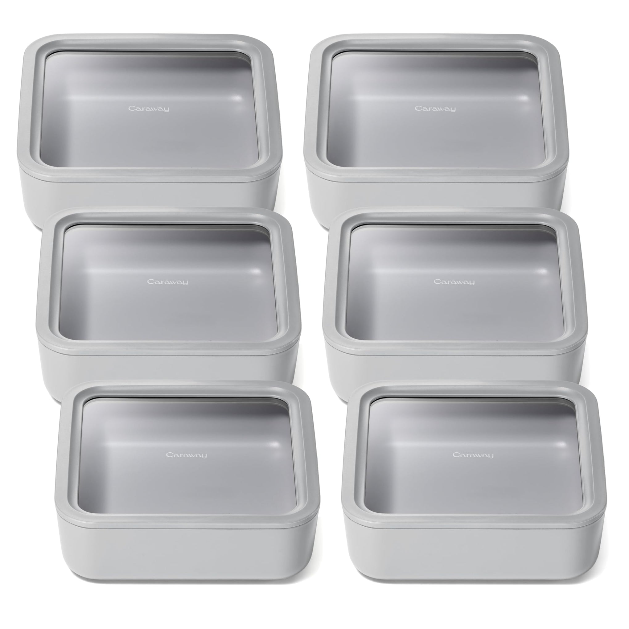 6 Piece Glass Food Storage Container Set (6 Count)