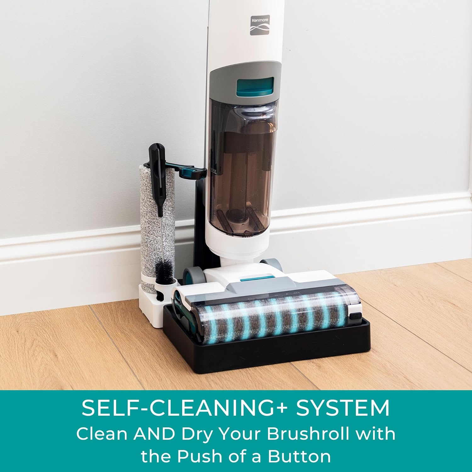 Kenmore HF5010 AquaLite 3-in-1 Cordless Wet Dry Vacuum Hard Floor Cleaner with Automatic Air-Drying, 35mins Runtime & One Edge Self-Cleaning Mop for Multi-Surface and Messes - ModHome Supplies