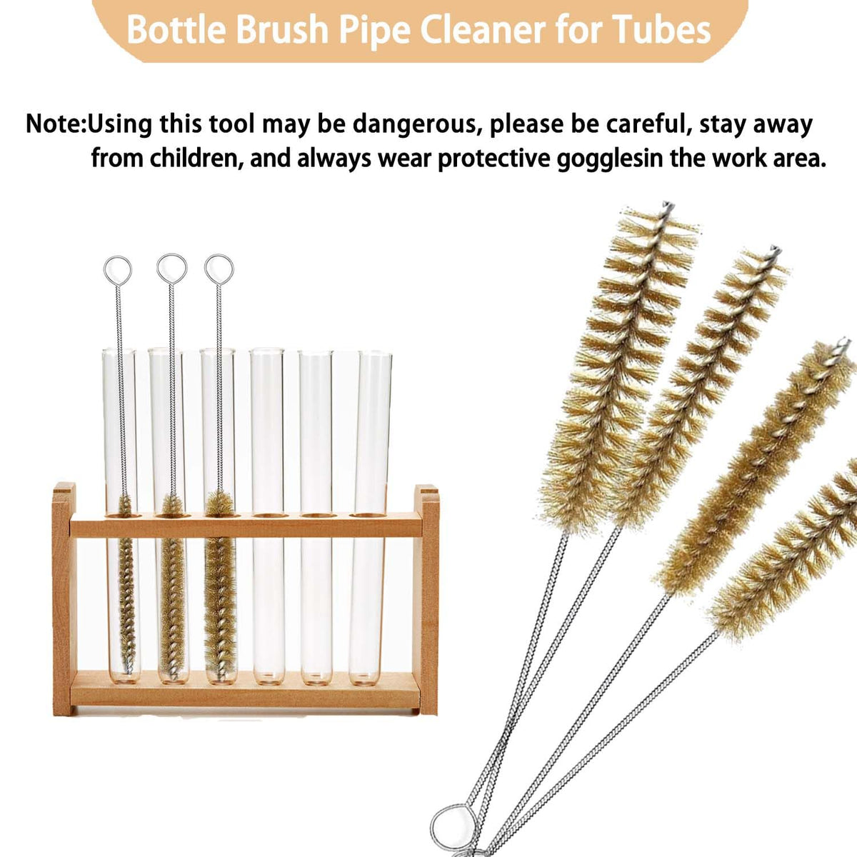 7Pcs Brass Tube Brushes (7 Count)