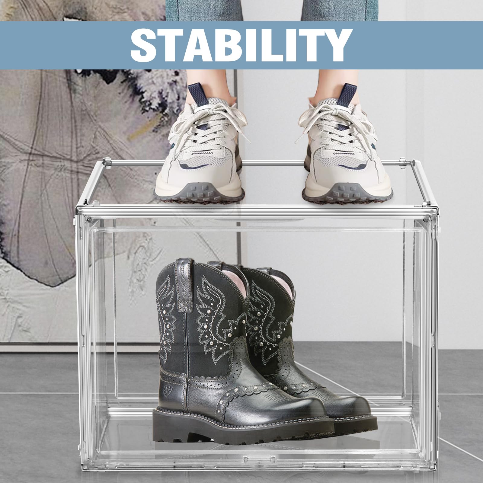 1 Pack Oversized Acrylic Boot Display