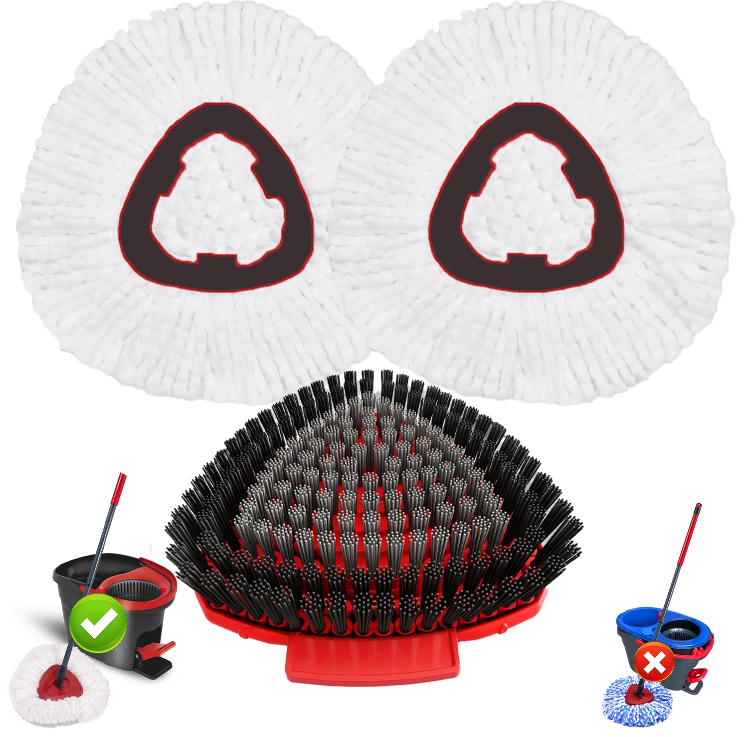 Spin Mop Head Replacement for O Cedar EasyWring 1 (3 Count)