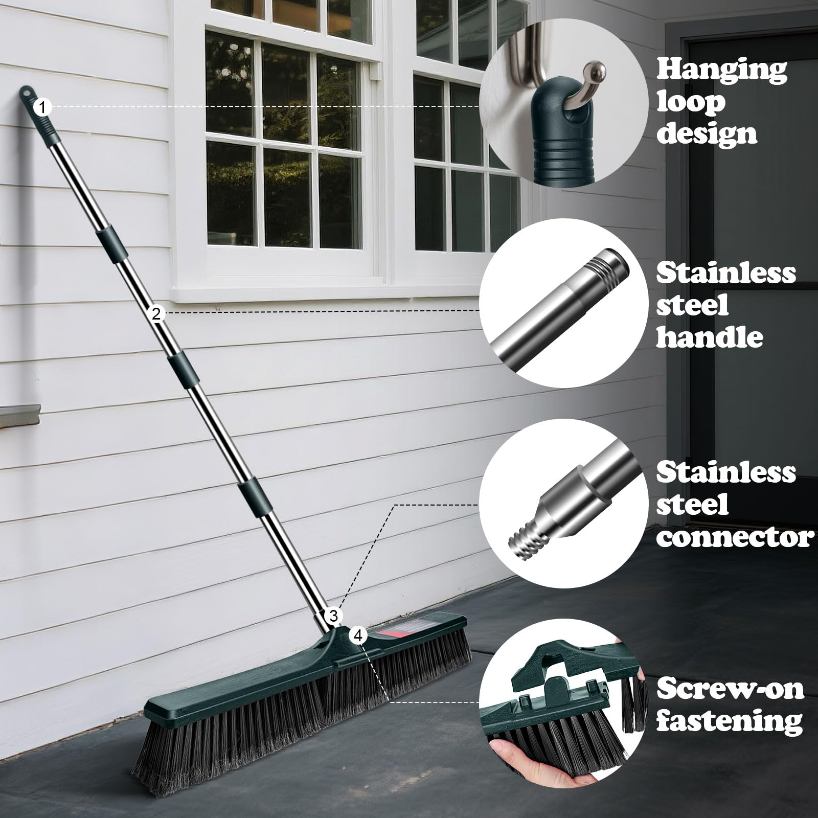 24" Push Broom Outdoor