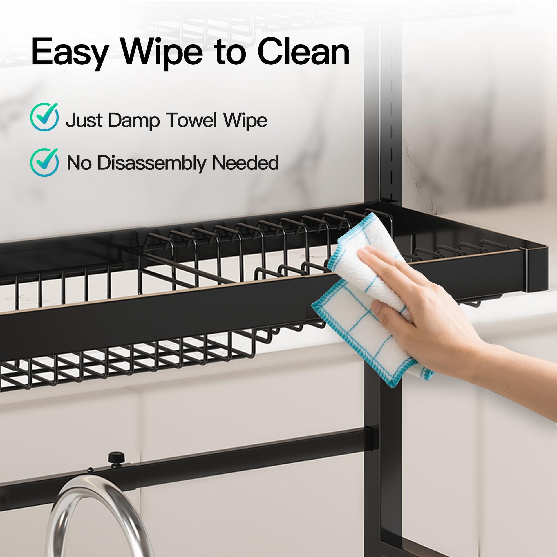 3 Tier Extra Large Stainless Steel Over The Sink Dish Drying Rack