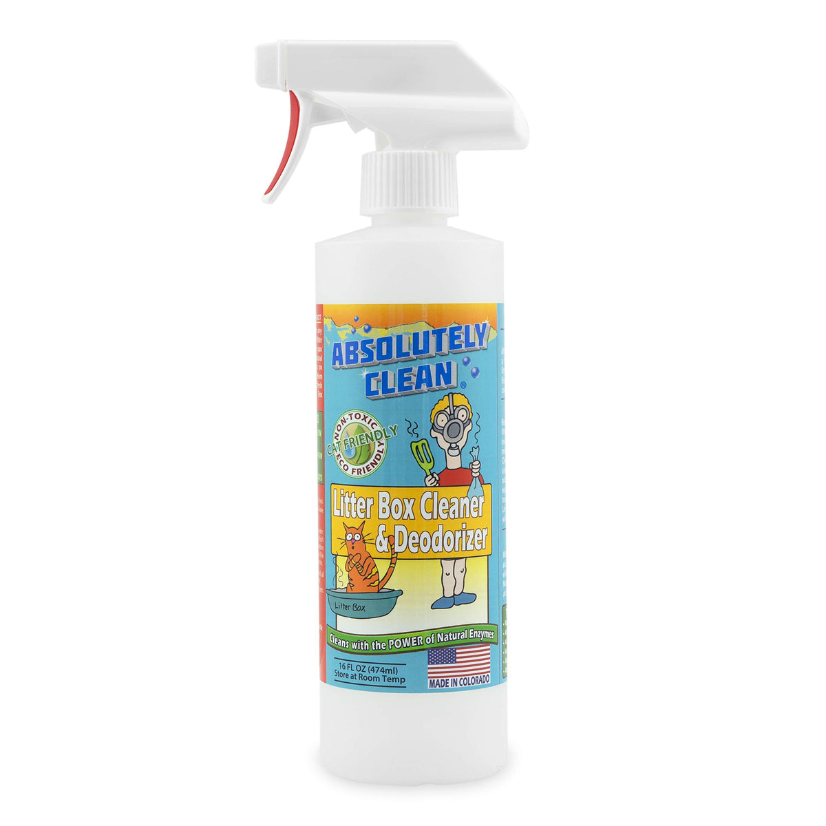Litter Box Cleaner and Odor Eliminator (16 Fl Oz)