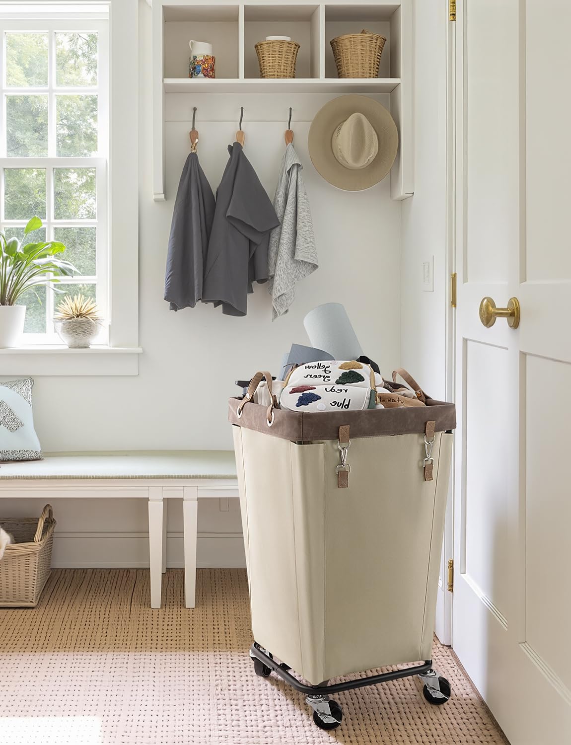 160L Laundry Basket with Wheels