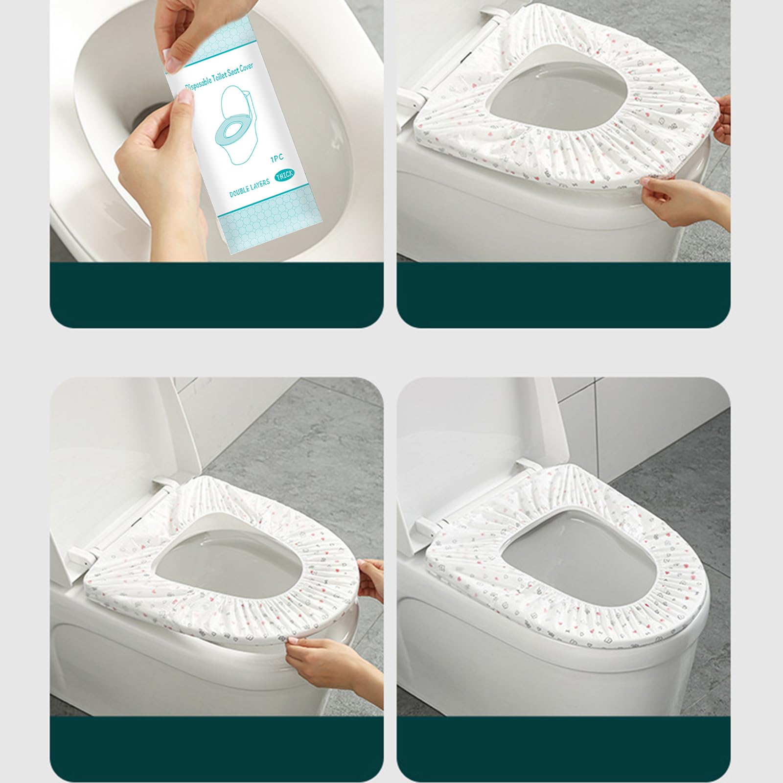 Disposable Toilet Seat Cover Independently Packaged With Non (20 Count)