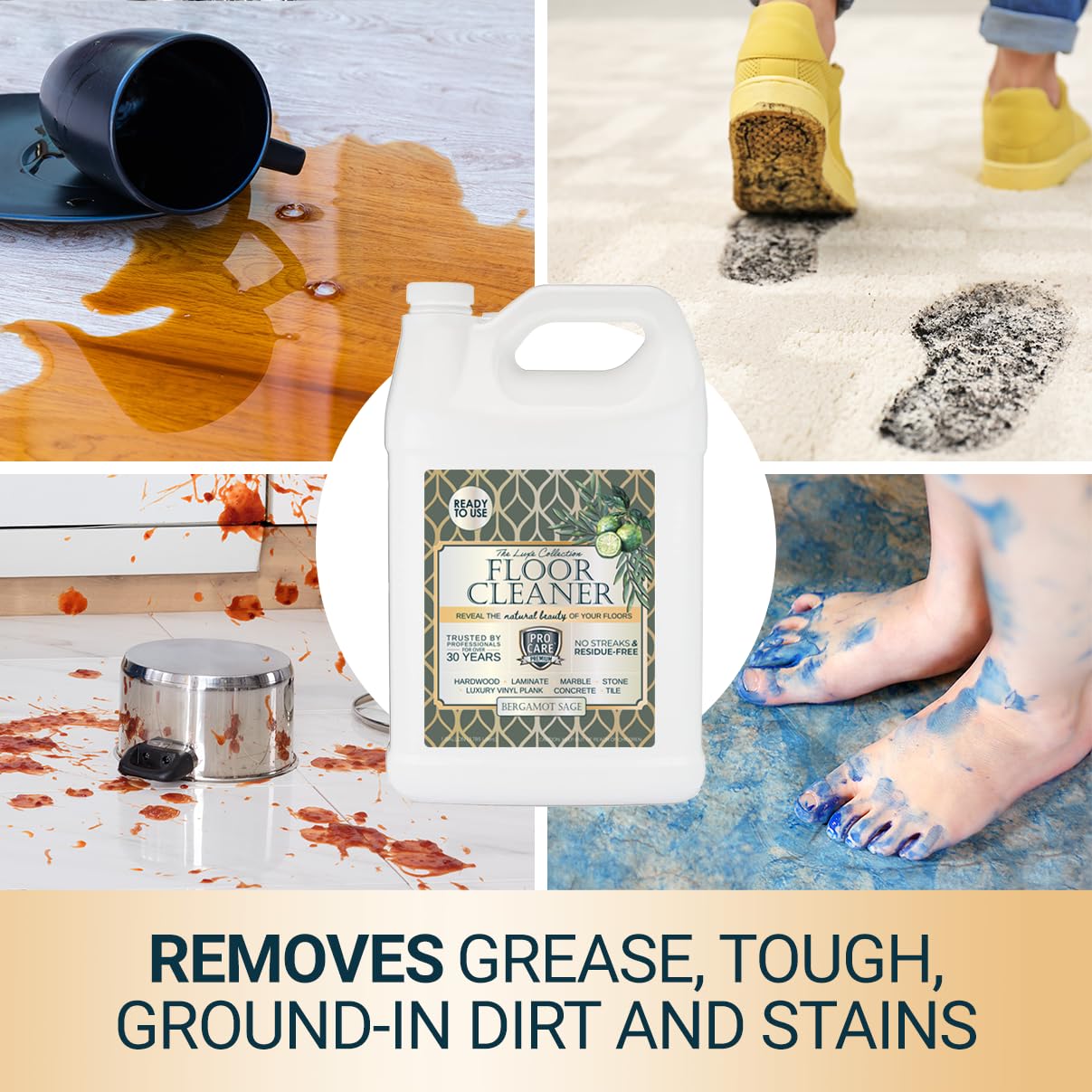 Bergamot Sage Floor Cleaner (128 Fl Oz)