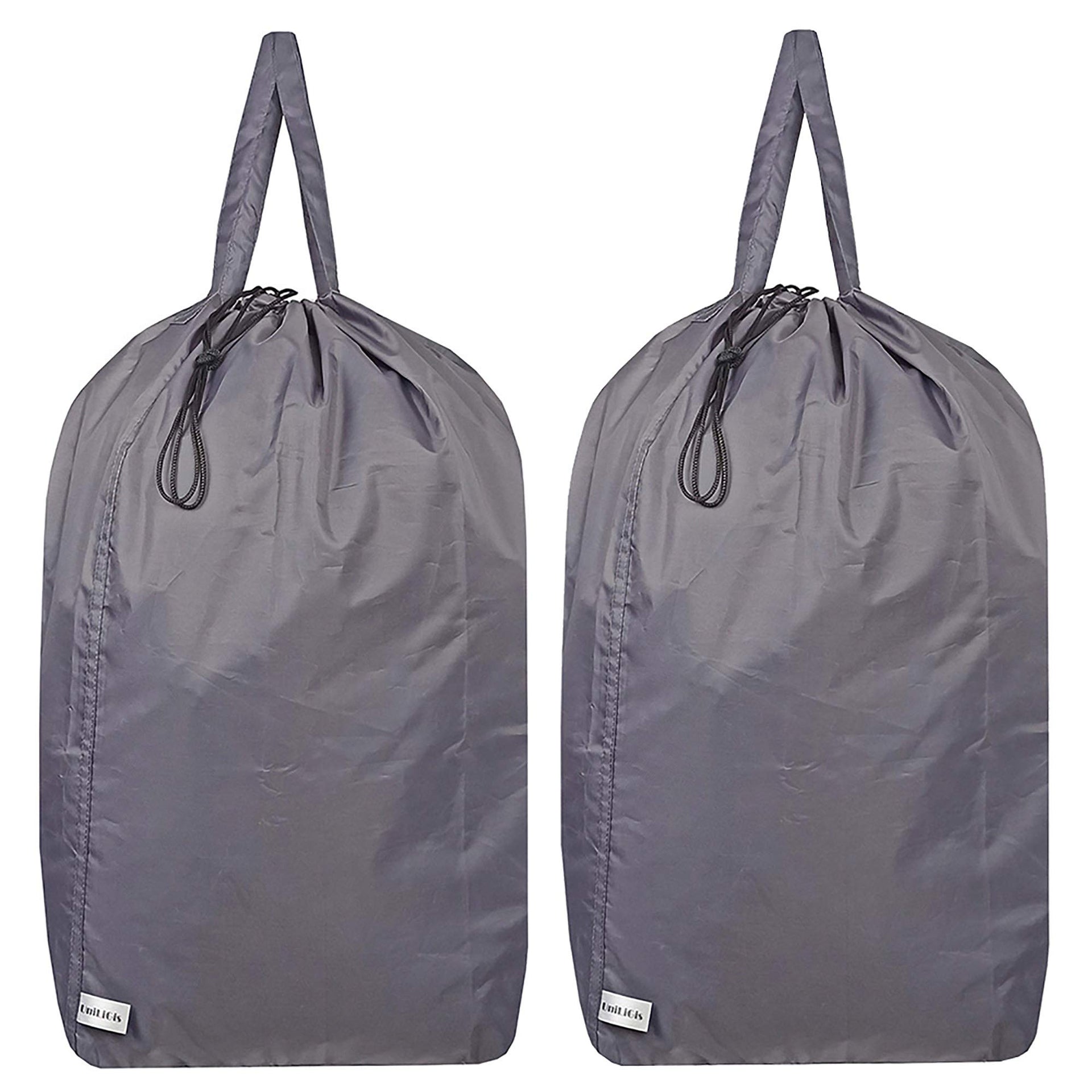 Washable Travel Laundry Bag with Handles and Drawstring (2 Count)