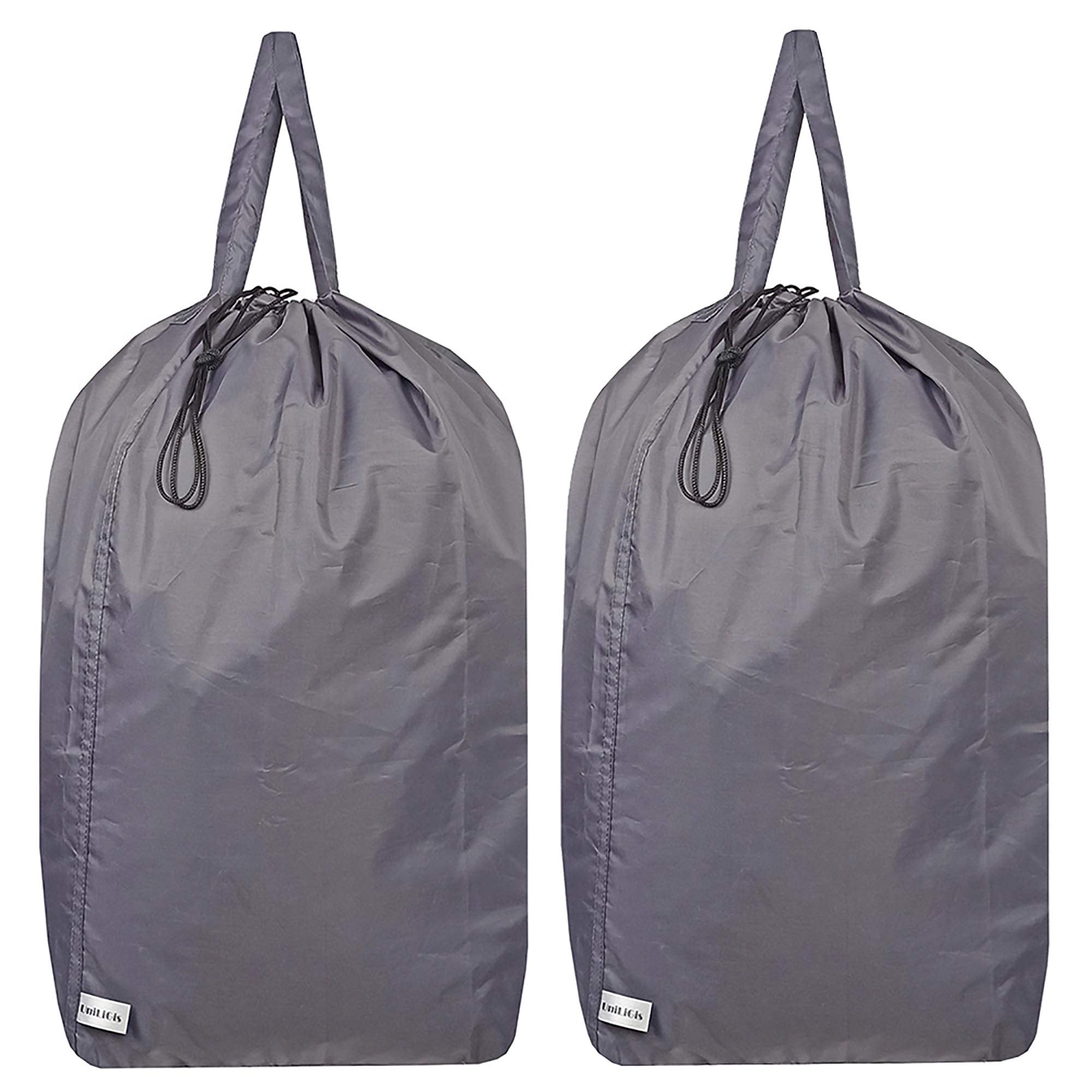 Washable Travel Laundry Bag with Handles and Drawstring (2 Count)