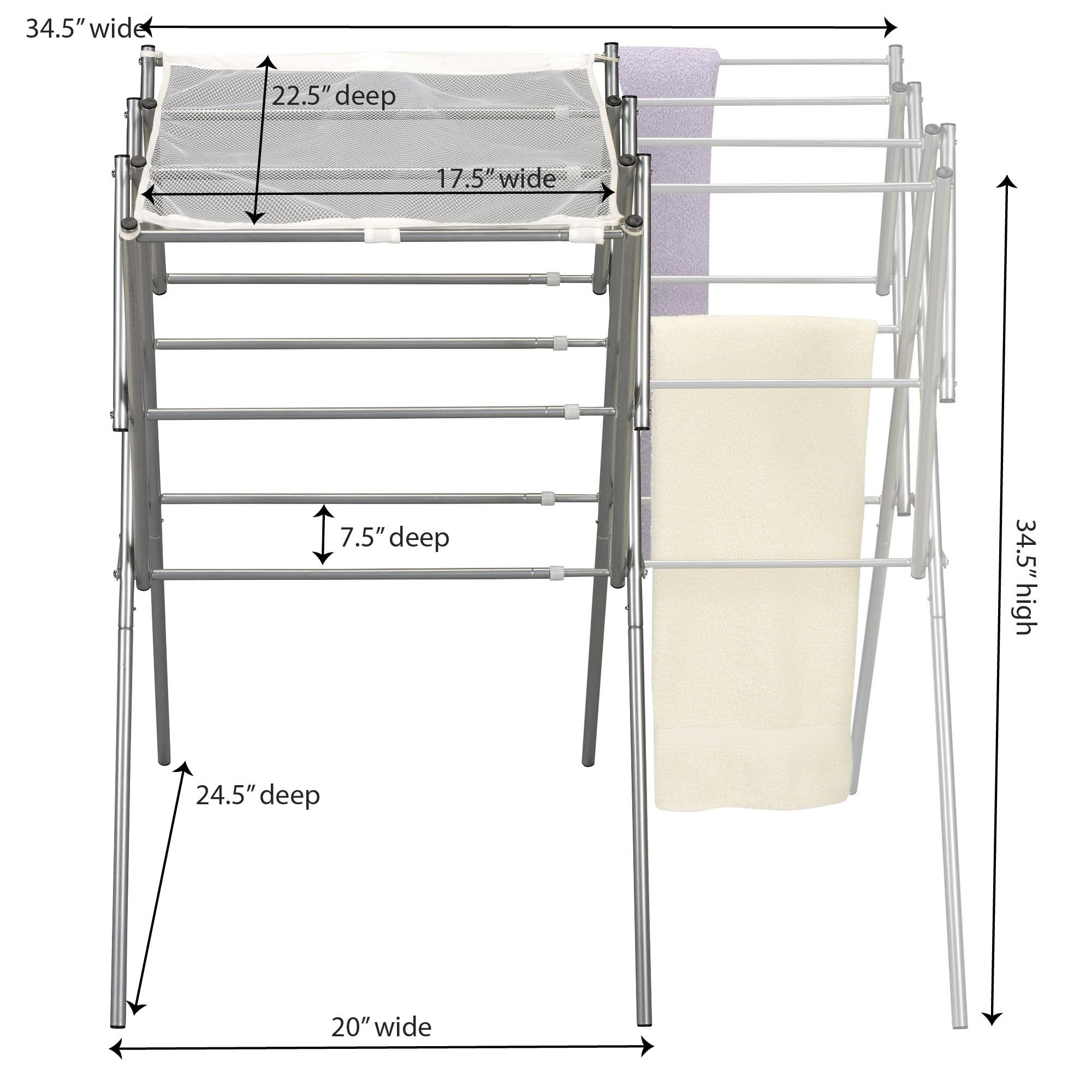 5175 Collapsible Expandable Metal Clothes Drying Rack