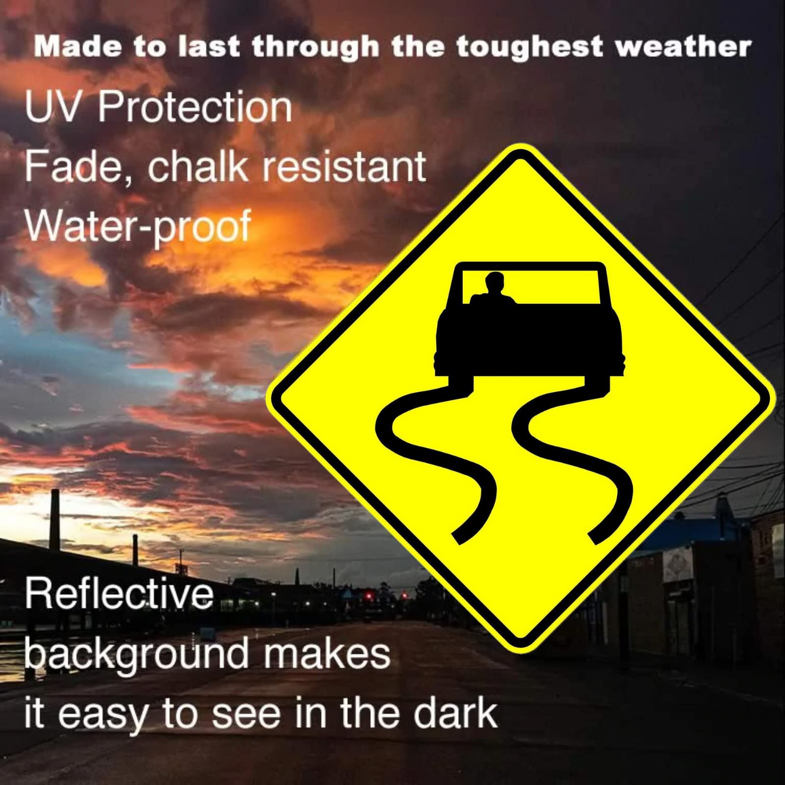 24 x 24 Slippery When Wet Sign