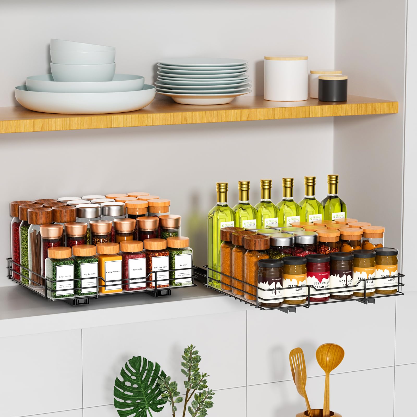 Pull Out Spice Rack Organizer
