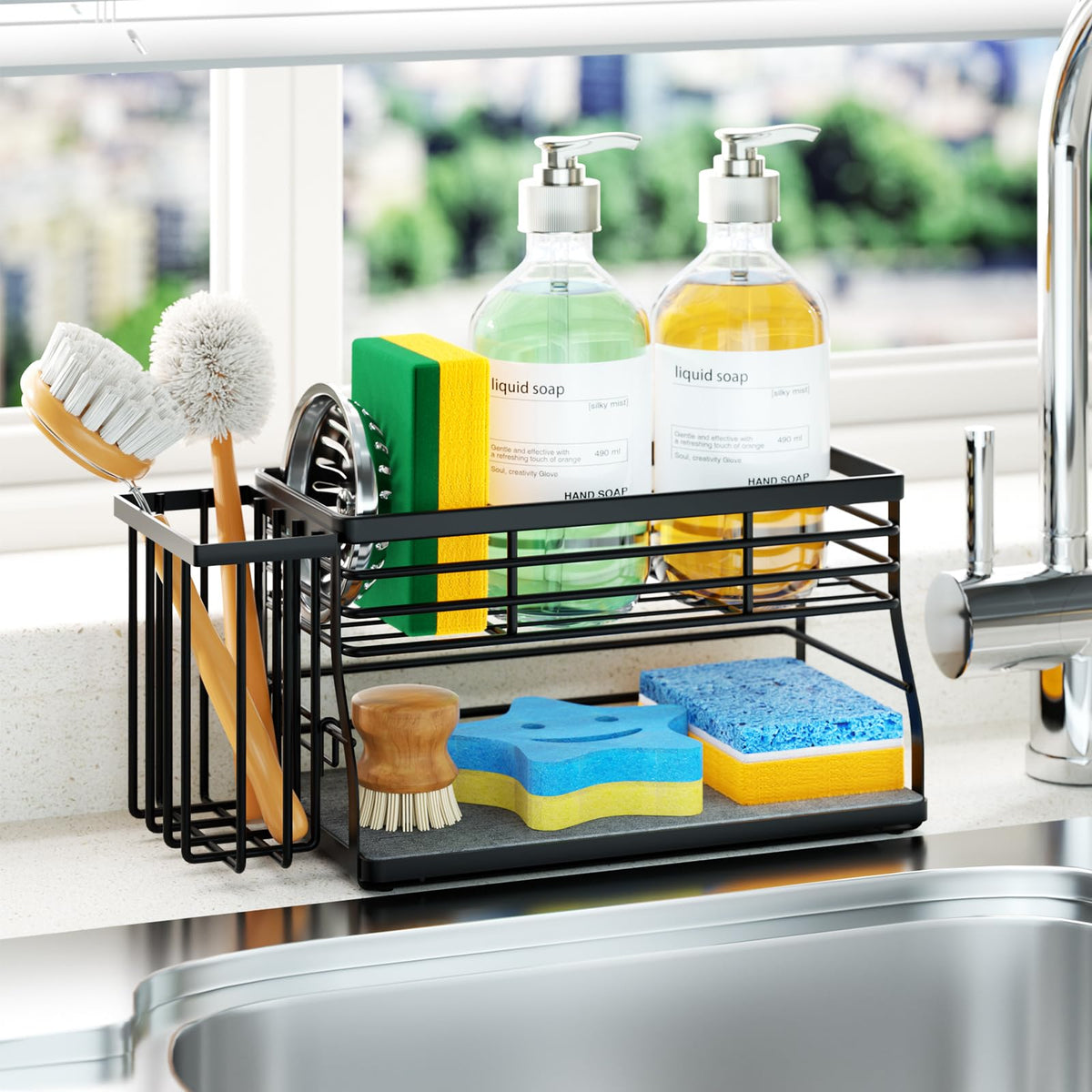 Sponge Holder for Kitchen Sink