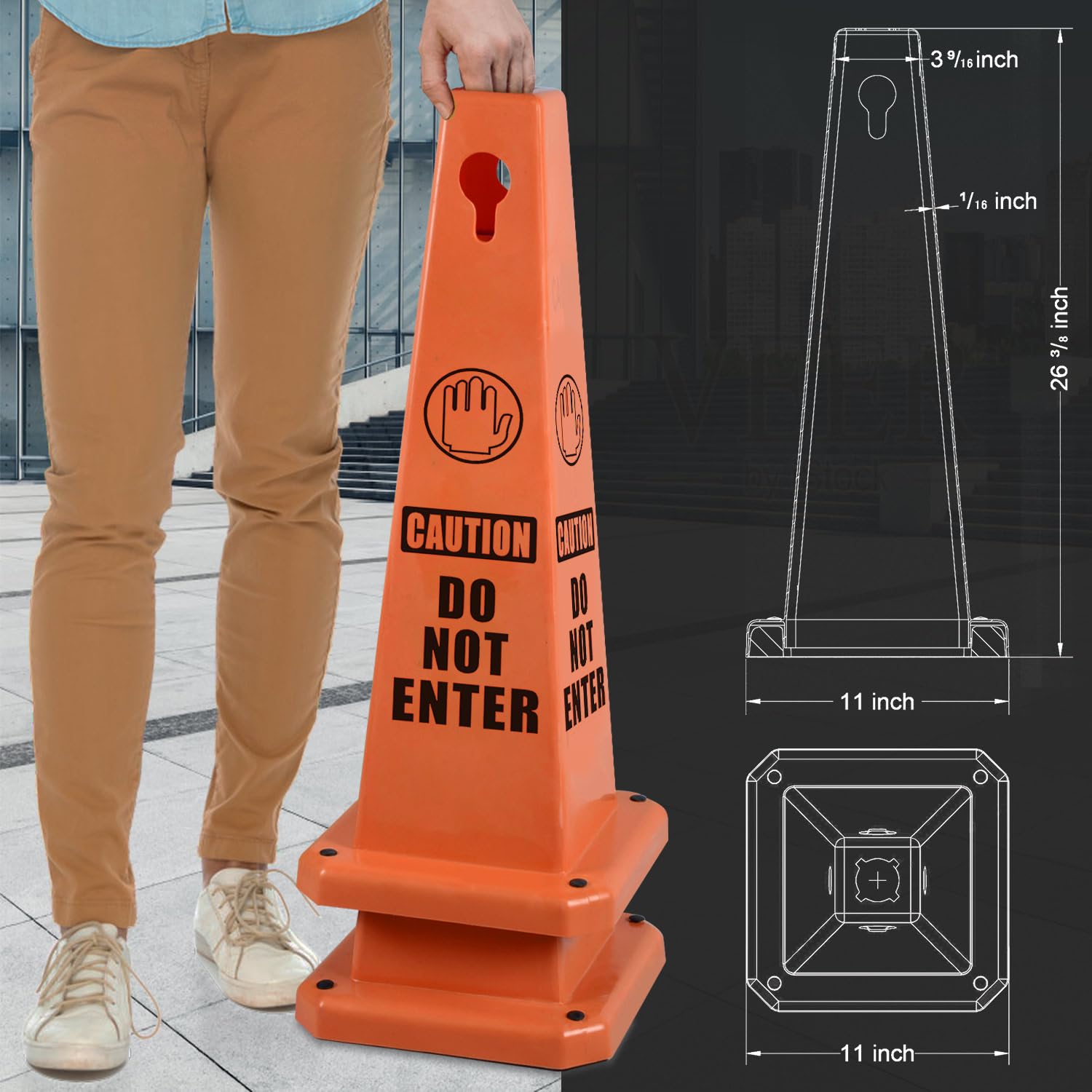 Plastic Traffic Cones (8 Count)