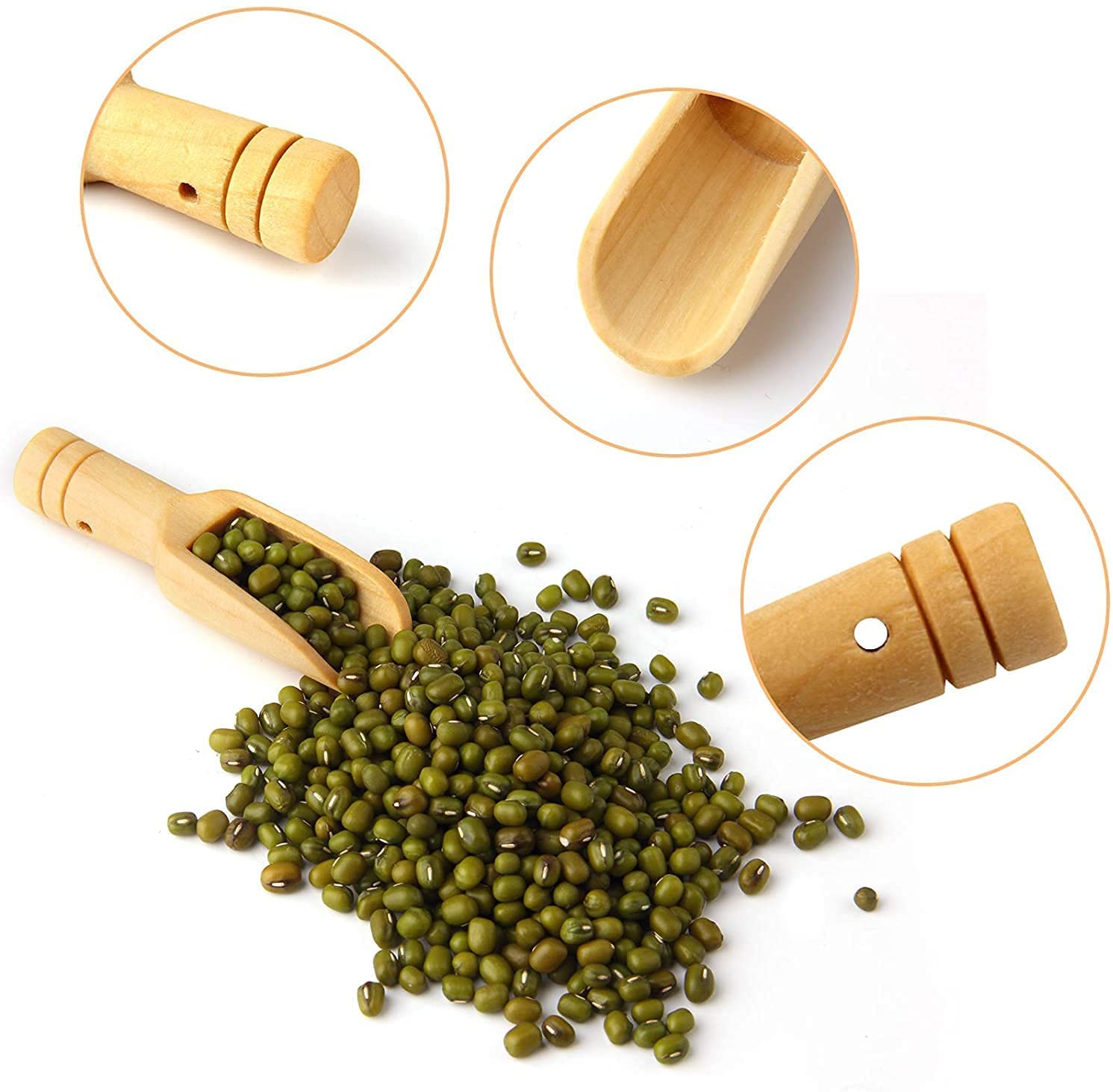 8pcs Mini Wooden Spoons (8 Count)