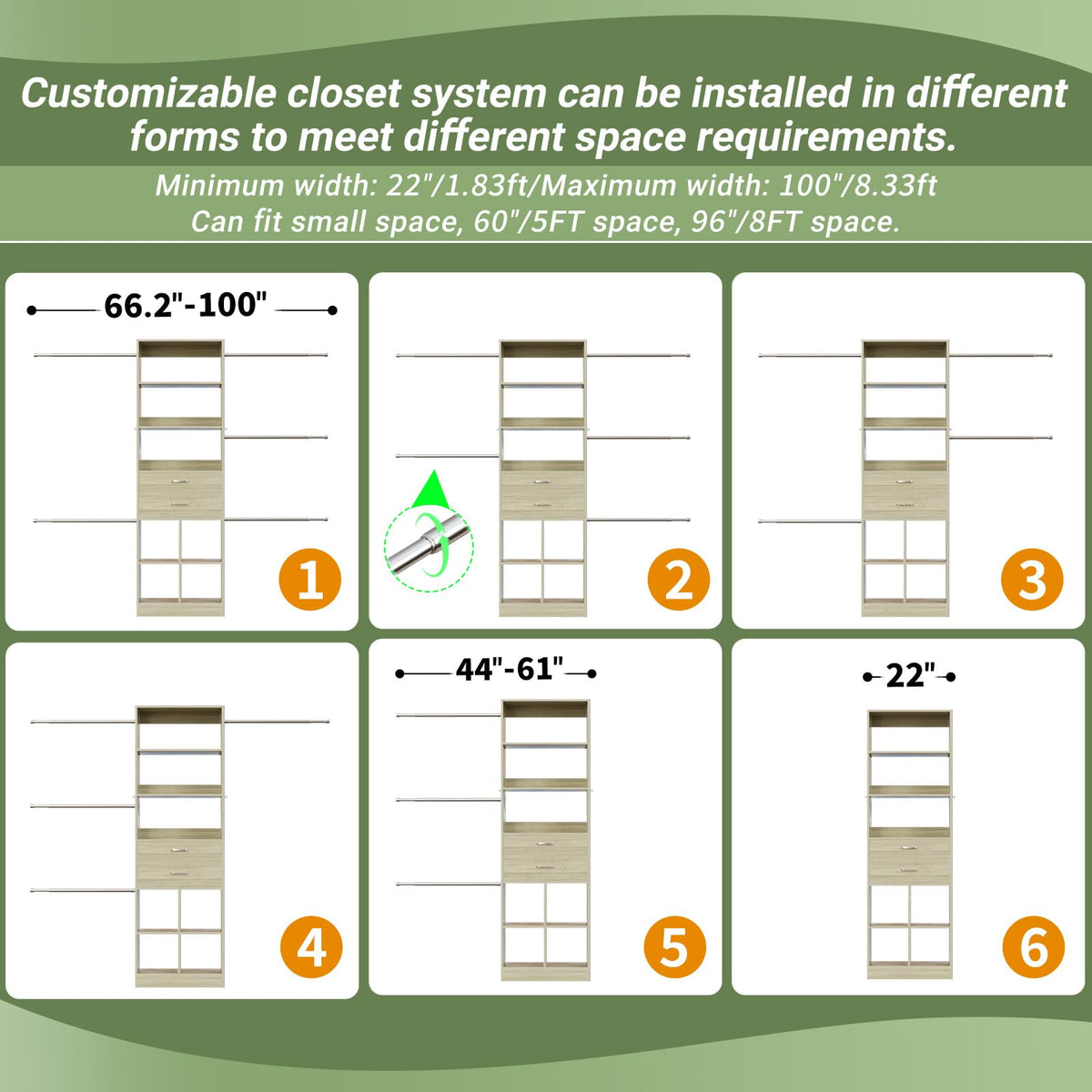 Closet System (8 Foot)