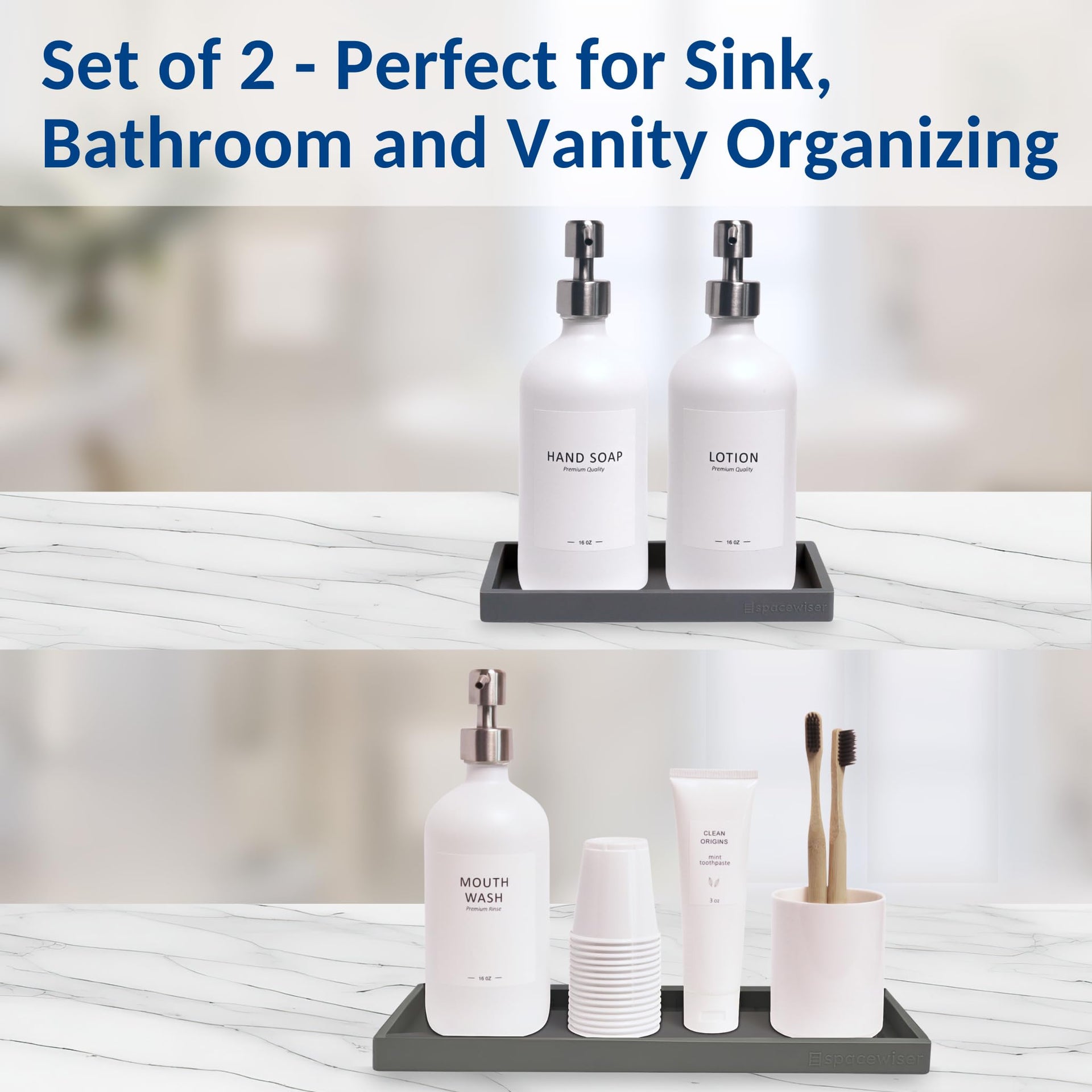 Countertop & Vanity Silicone Tray
