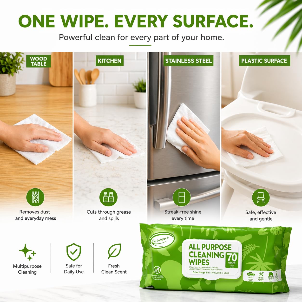 All Purpose Cleaning Wipes 210 Count