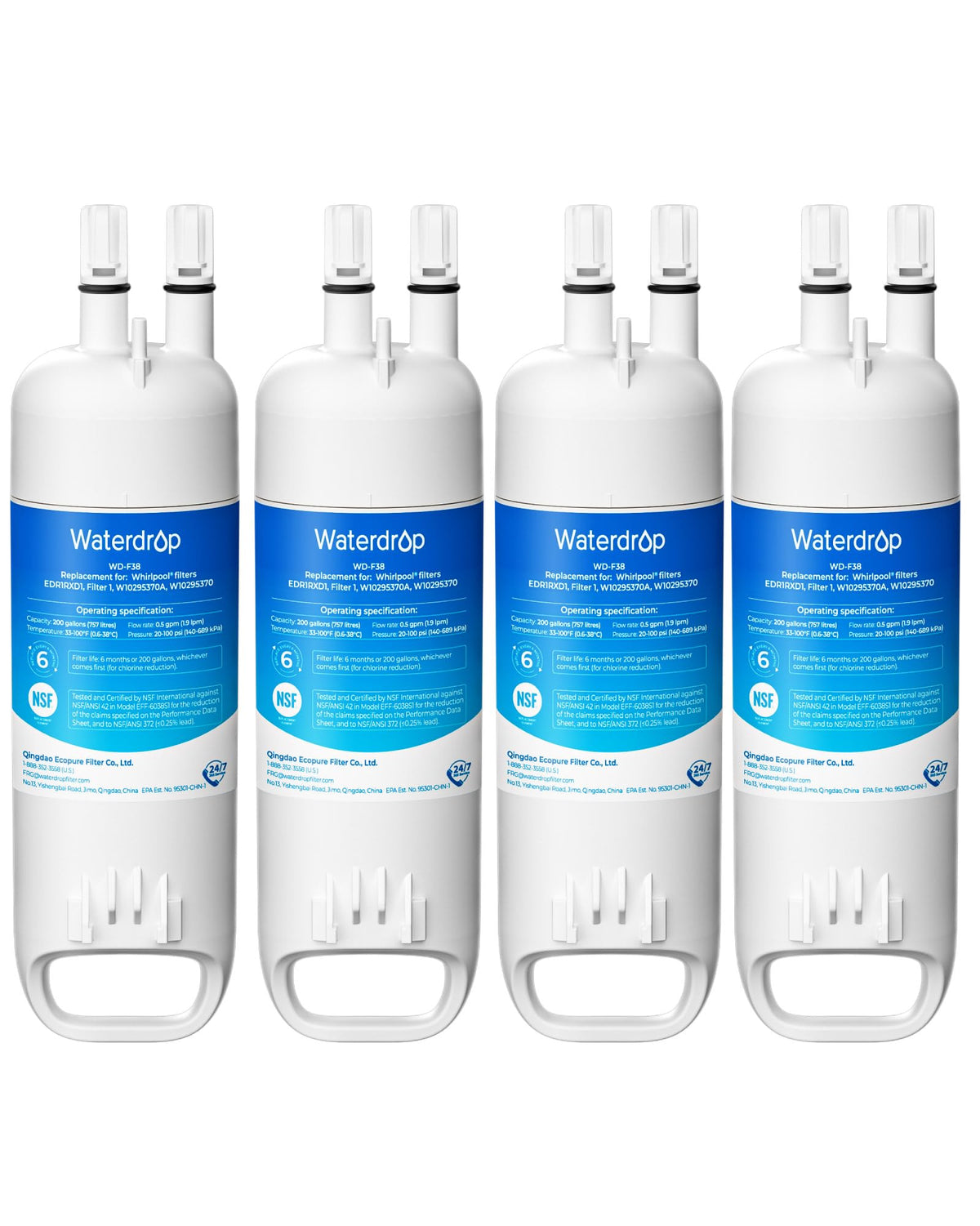 EDR1RXD1 Refrigerator Water Filter (4 Count)