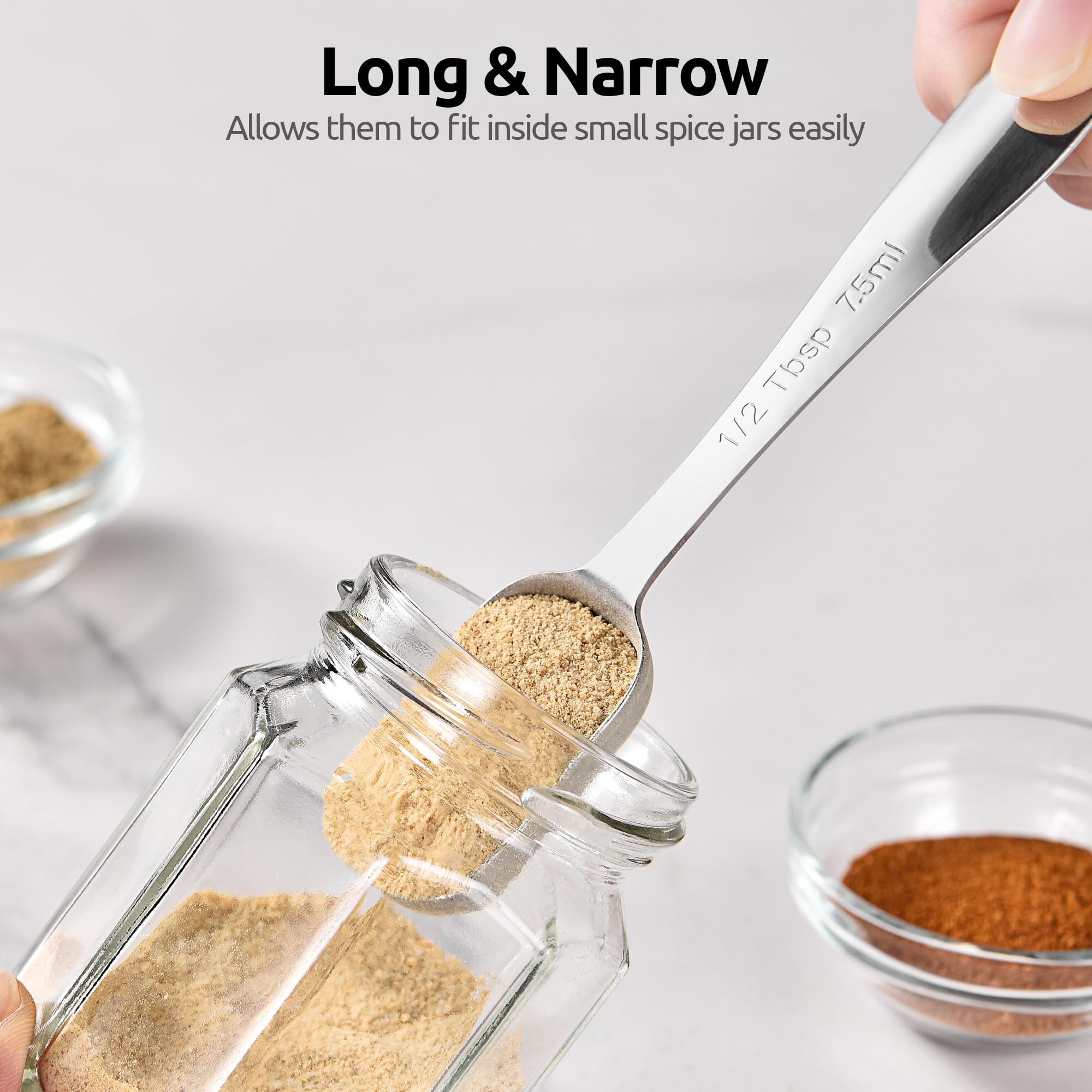 Narrow Square Measuring Spoons