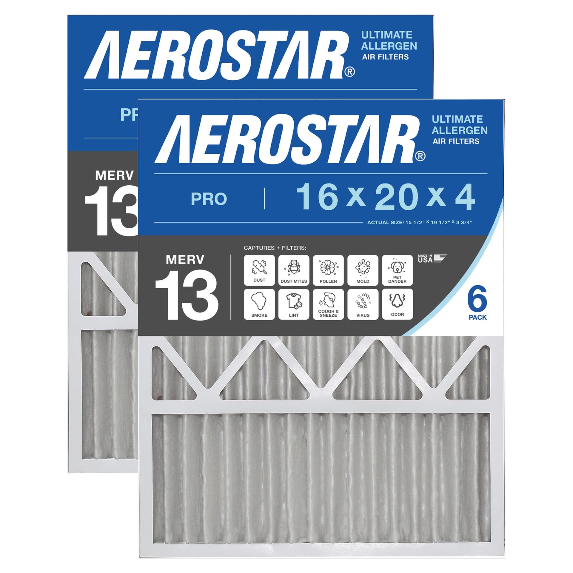 16x20x4 MERV 13 (6 Count)