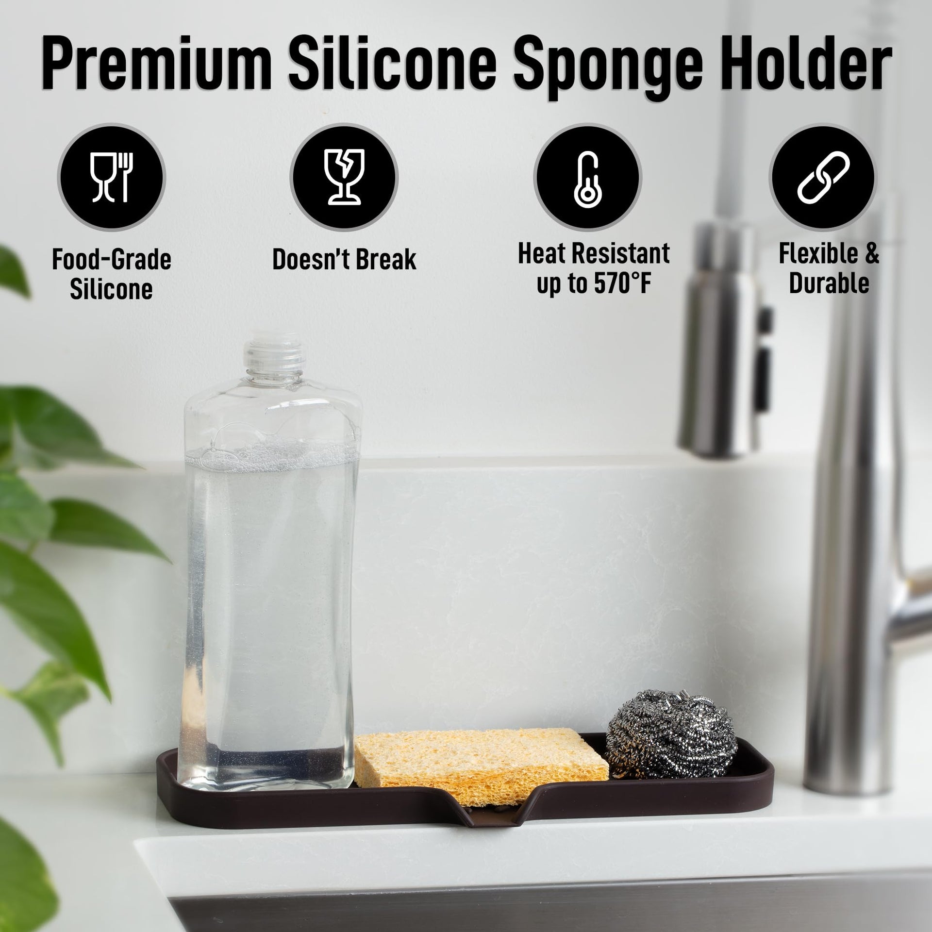 Large Silicone Sponge Holder