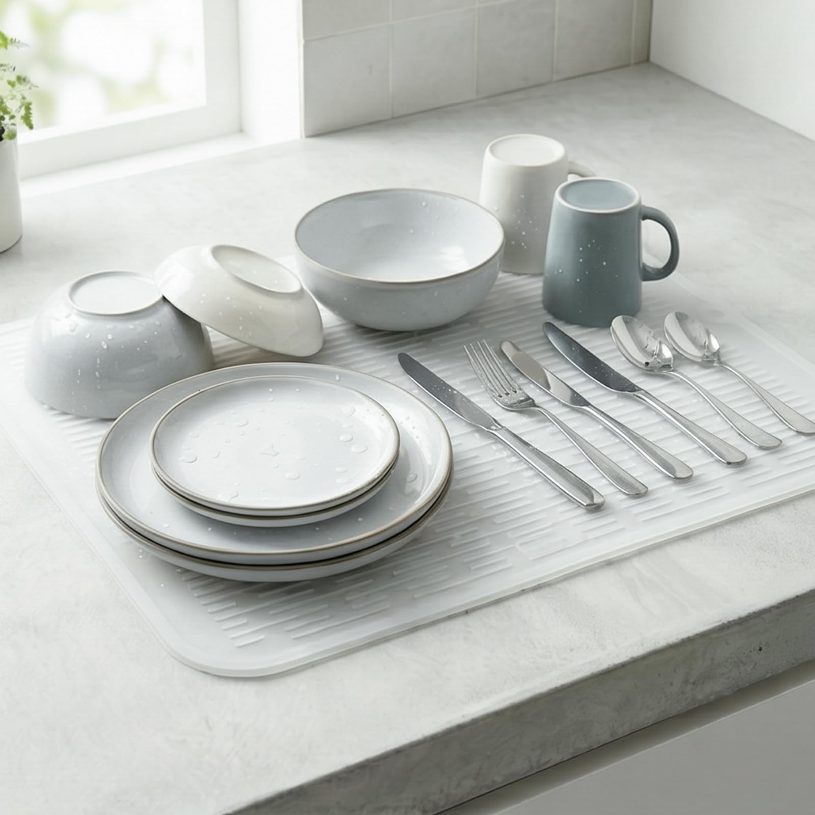 Silicone Dish Drying Mat for Multiple Usage