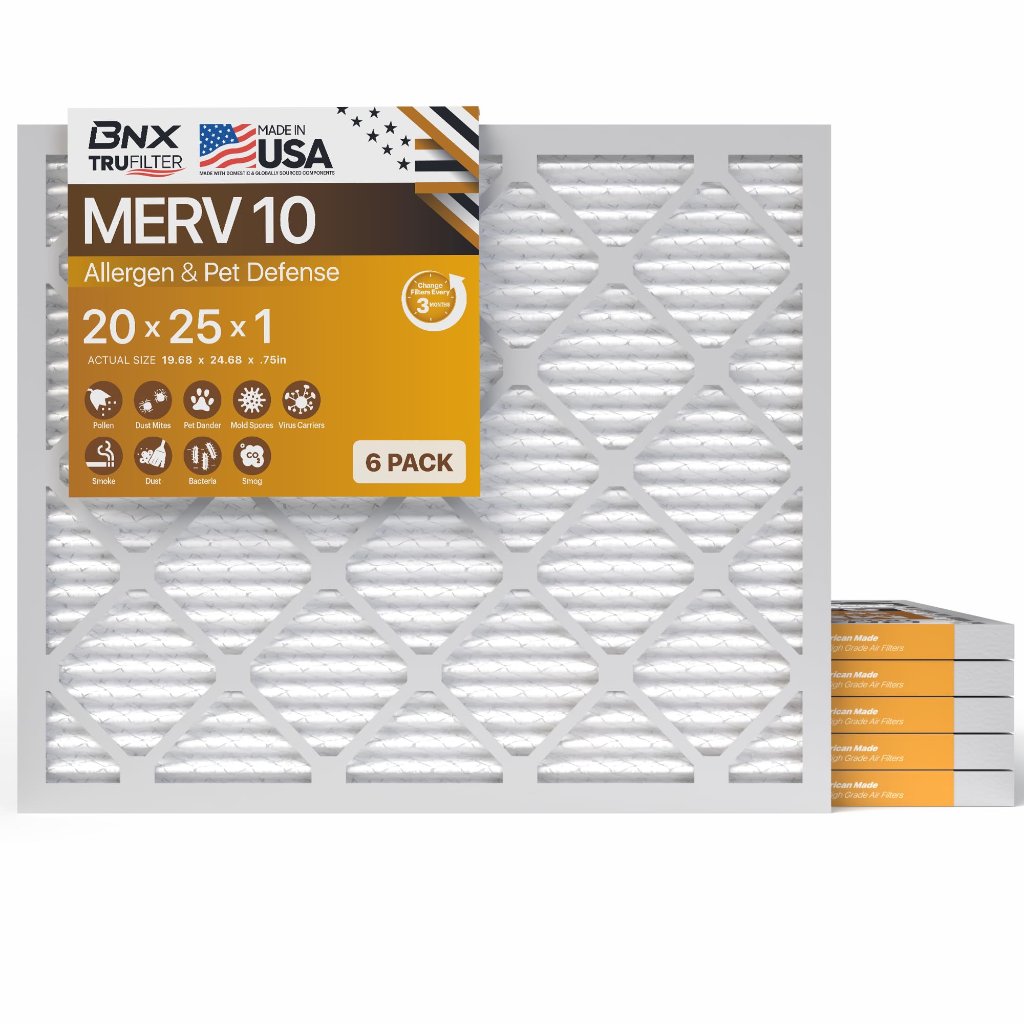 TruFilter 20x25x1 MERV 10 (6 Count)