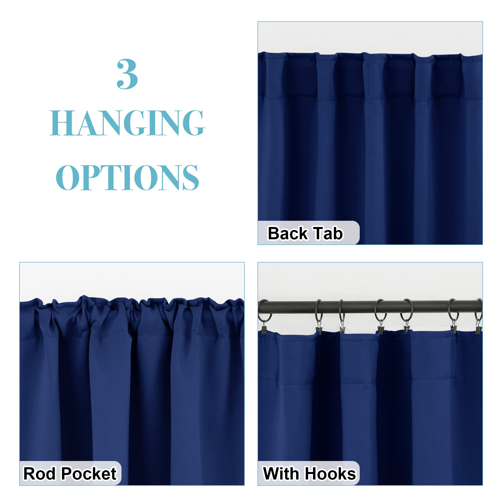Bathroom Curtains Privacy (2 Count)