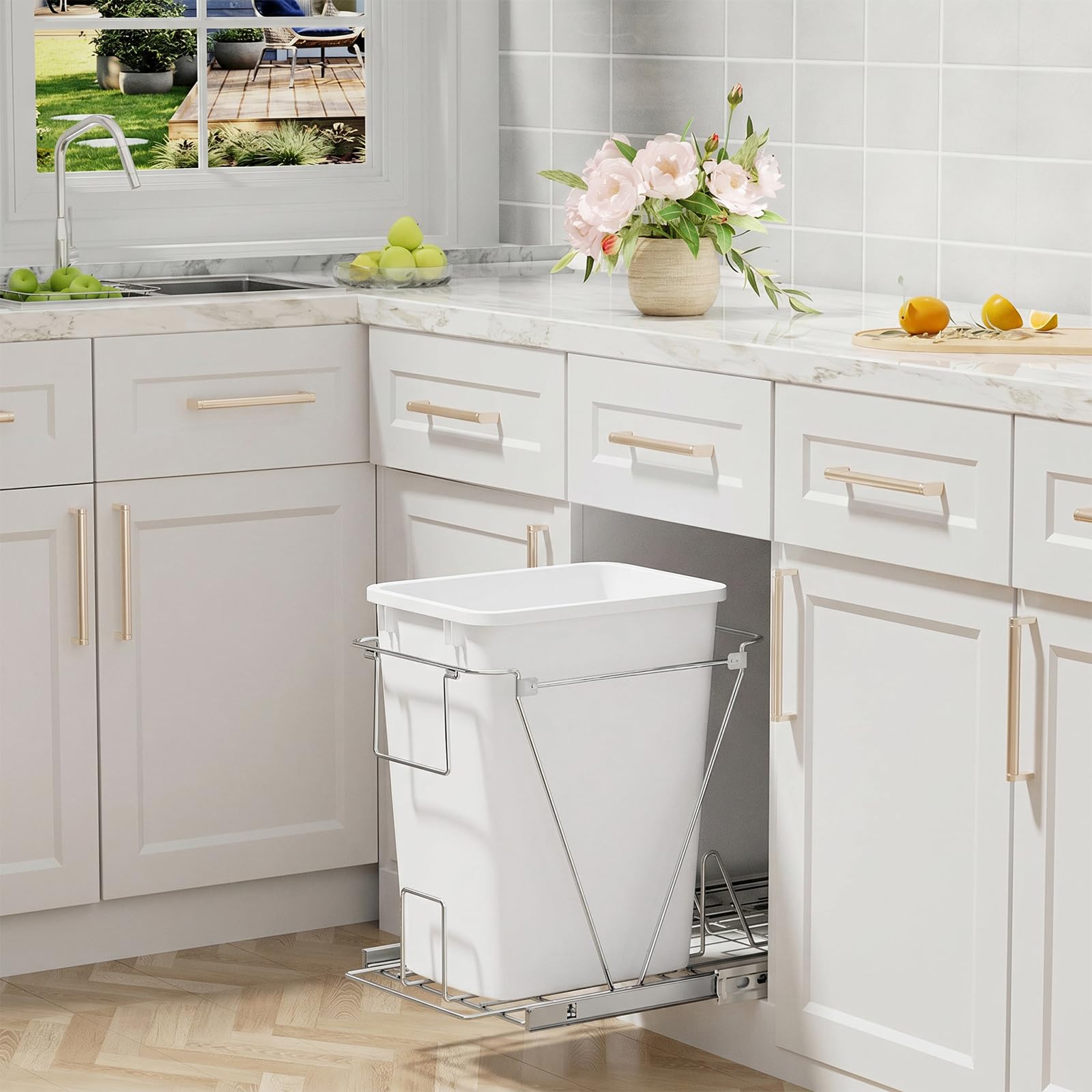 35 Quart Plastic Trash Can