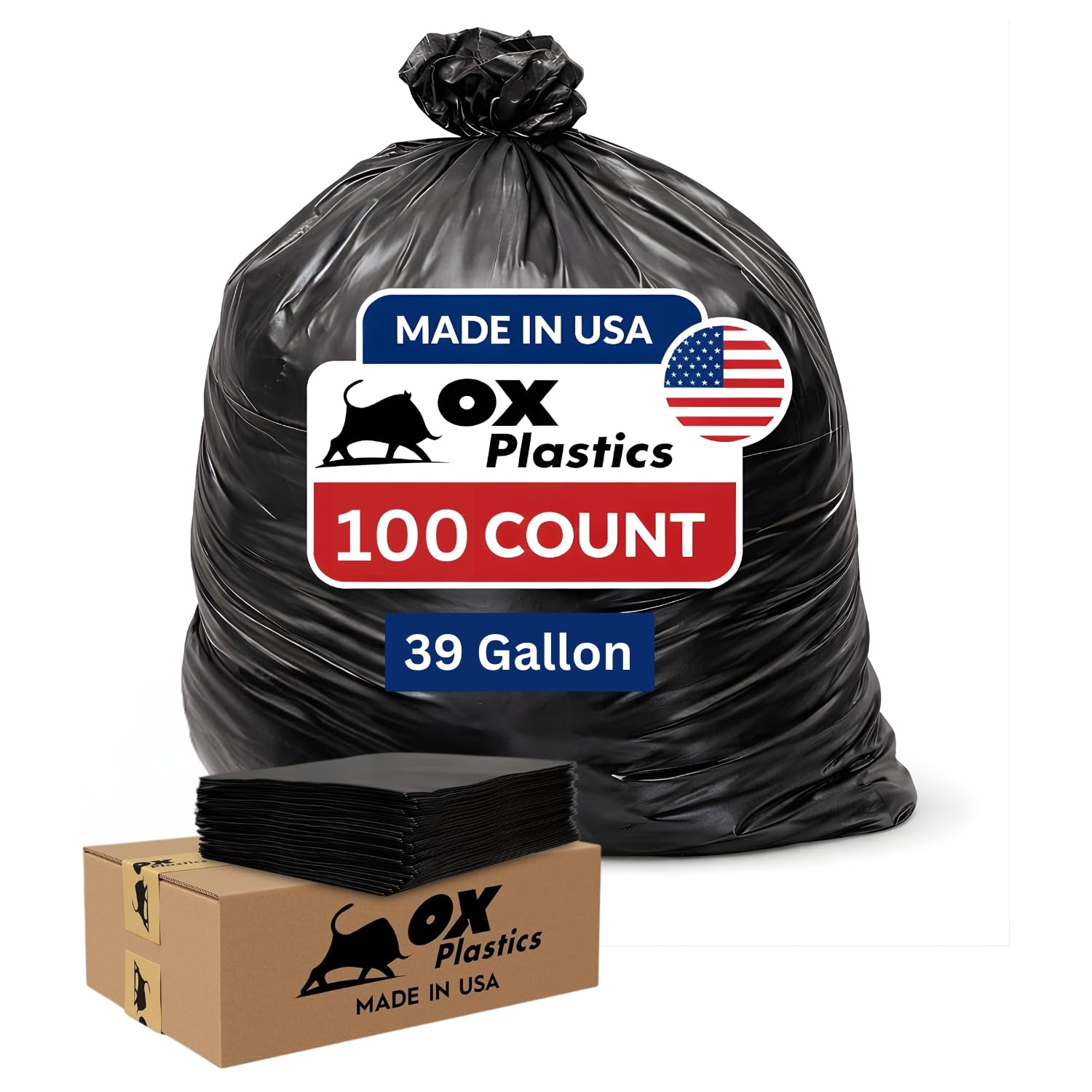 Black Trash Bags (100 Count)