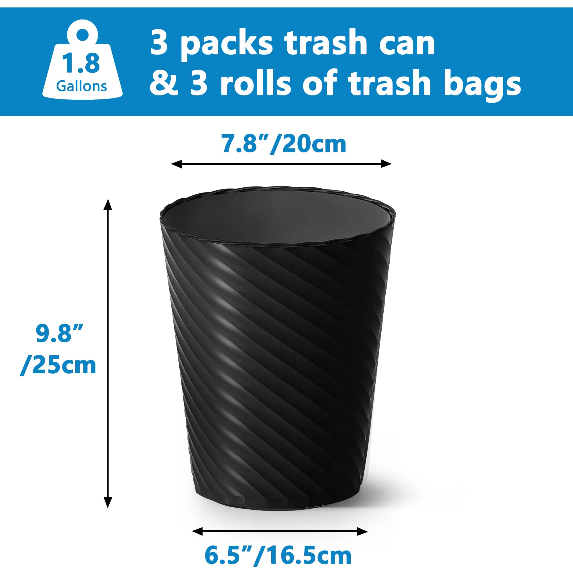 Bathroom Trash Can 8 Pack