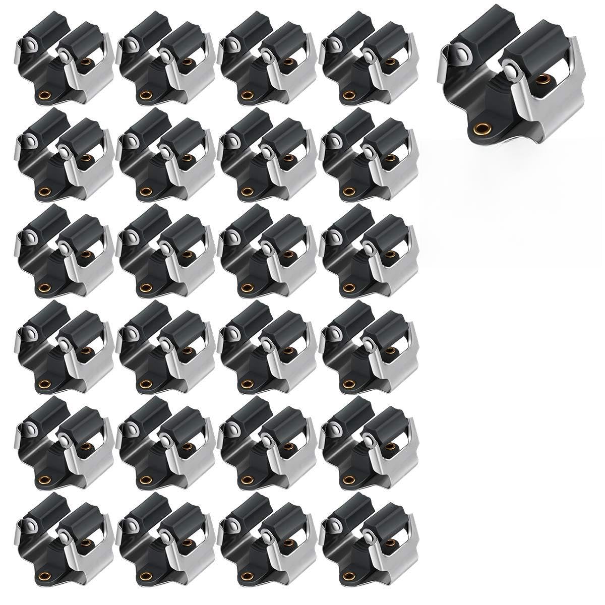25 Pack Mop and Broom Holder Big Size Hanging 1 KG Extra (25 Count)