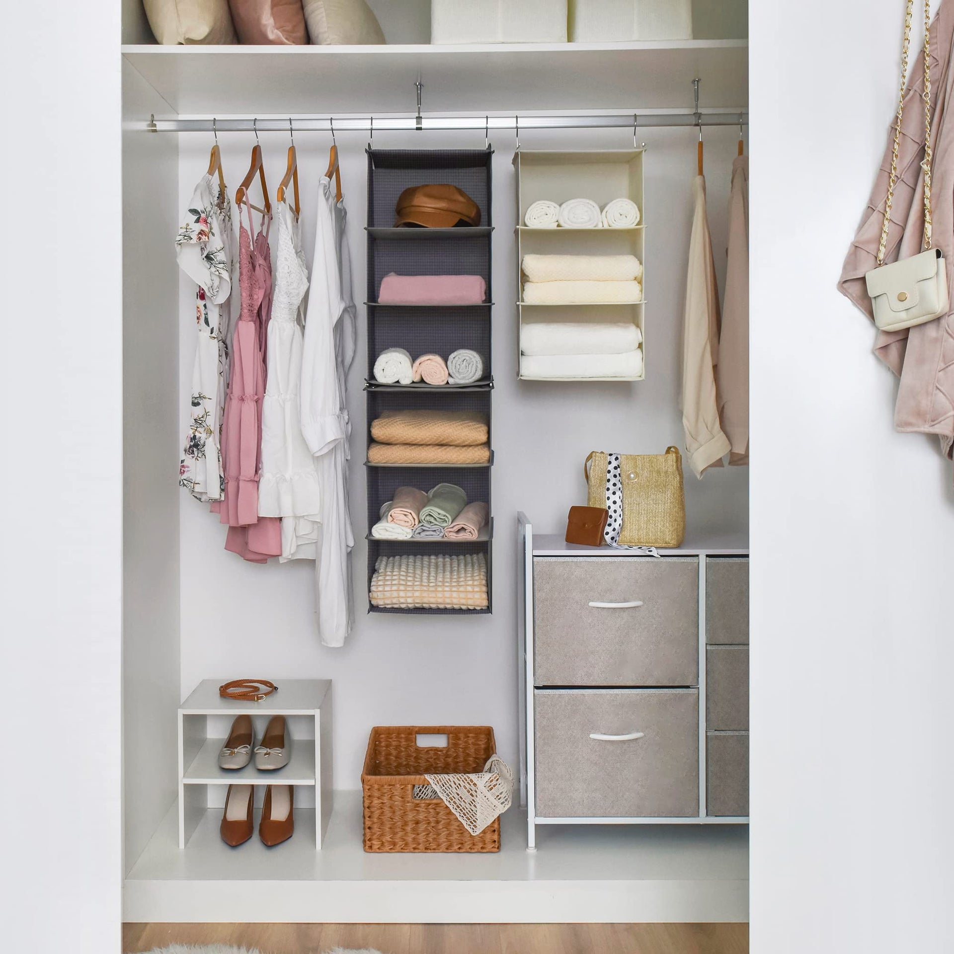 6 Shelf Hanging Organizer for Closet