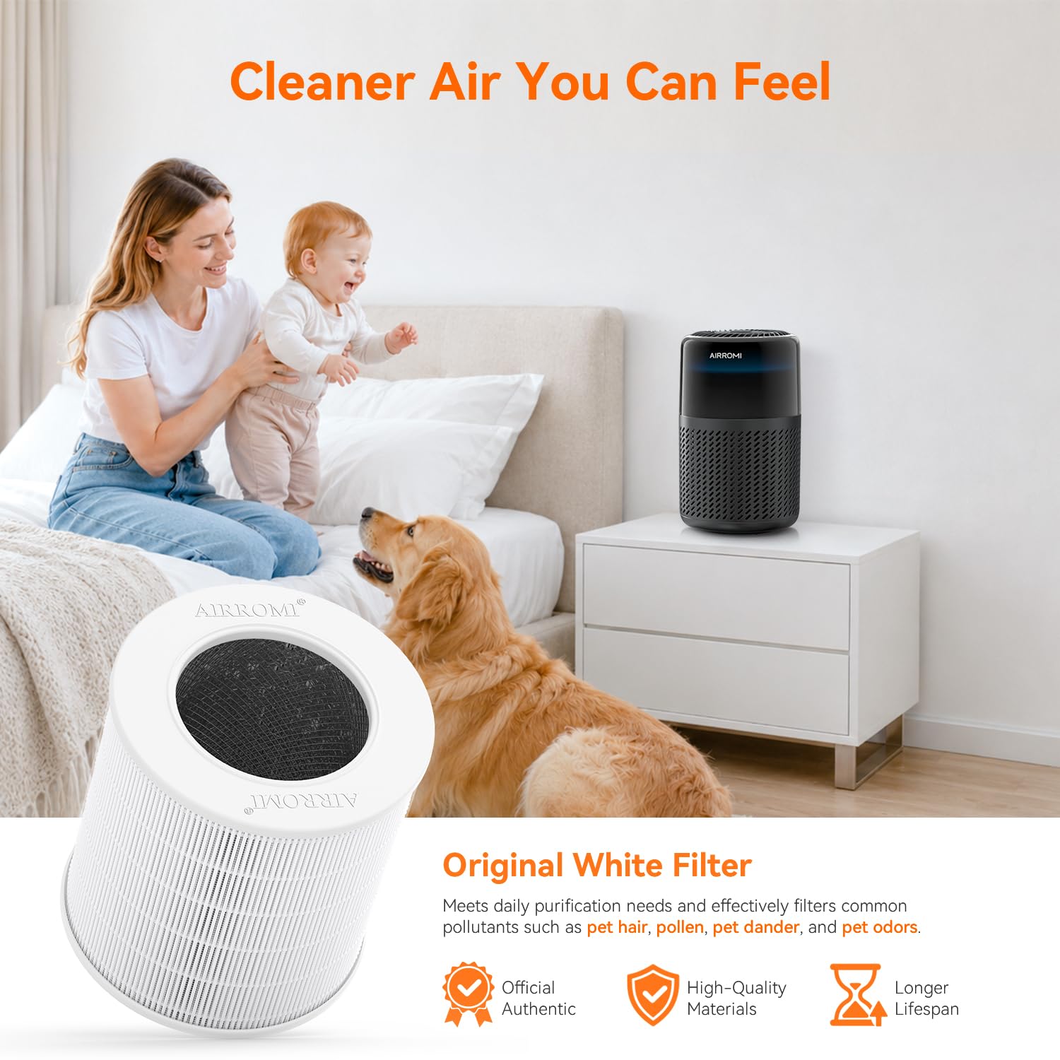 HEPA Air Purifier for Bedroom&Home
