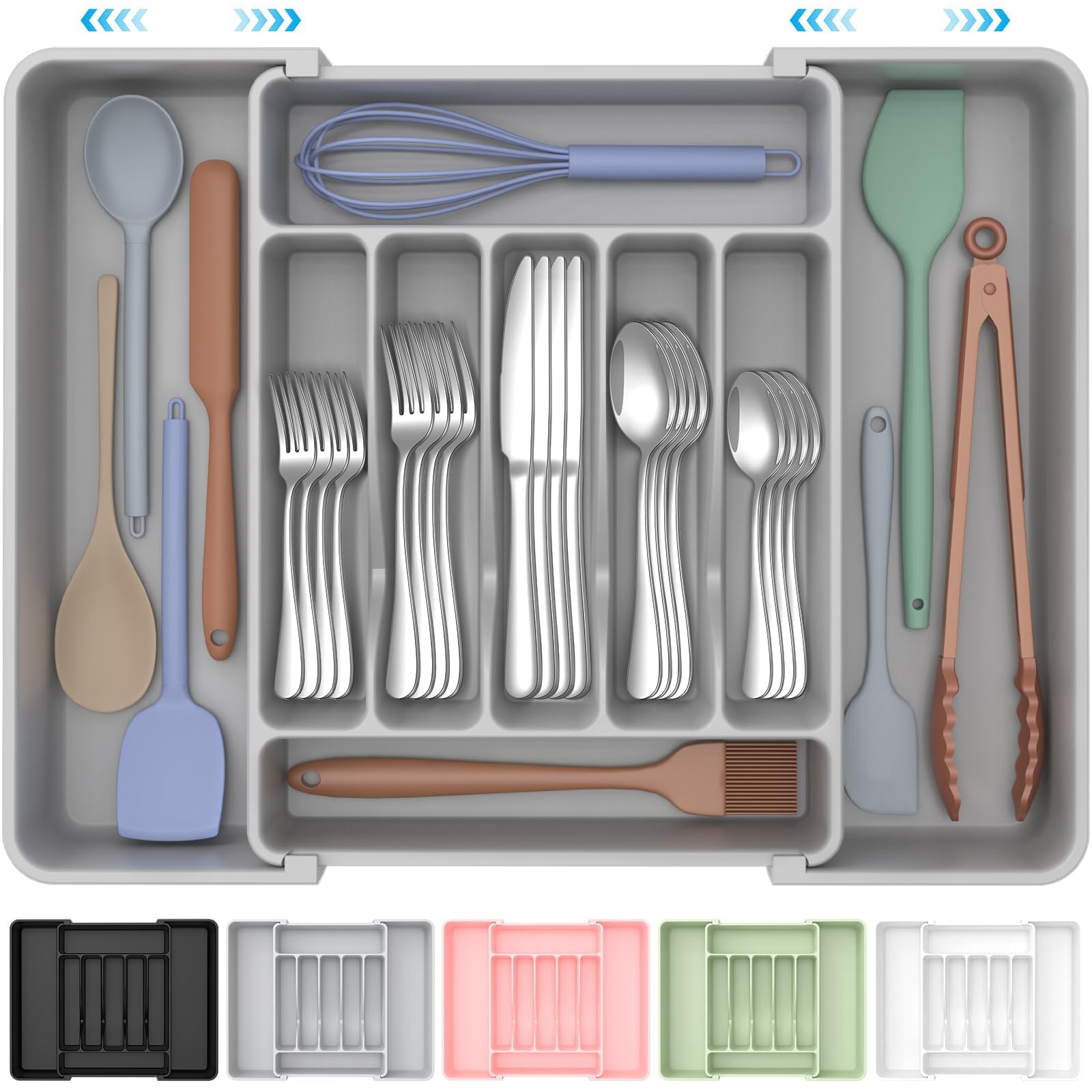 Extra Large Expandable Silverware Organizer