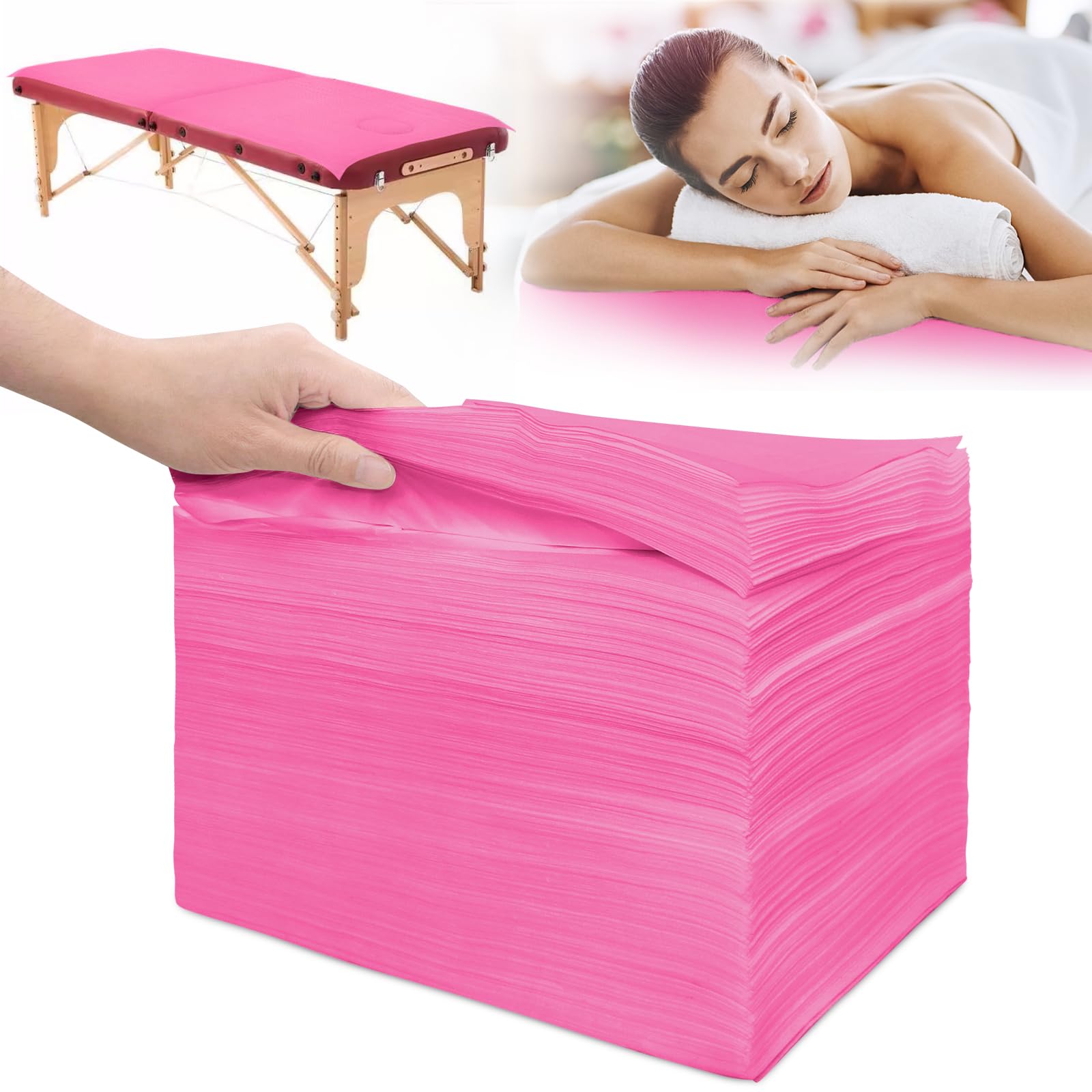 100Pcs Disposable Massage Table Sheets 31.5" x 71" Non (100 Count)