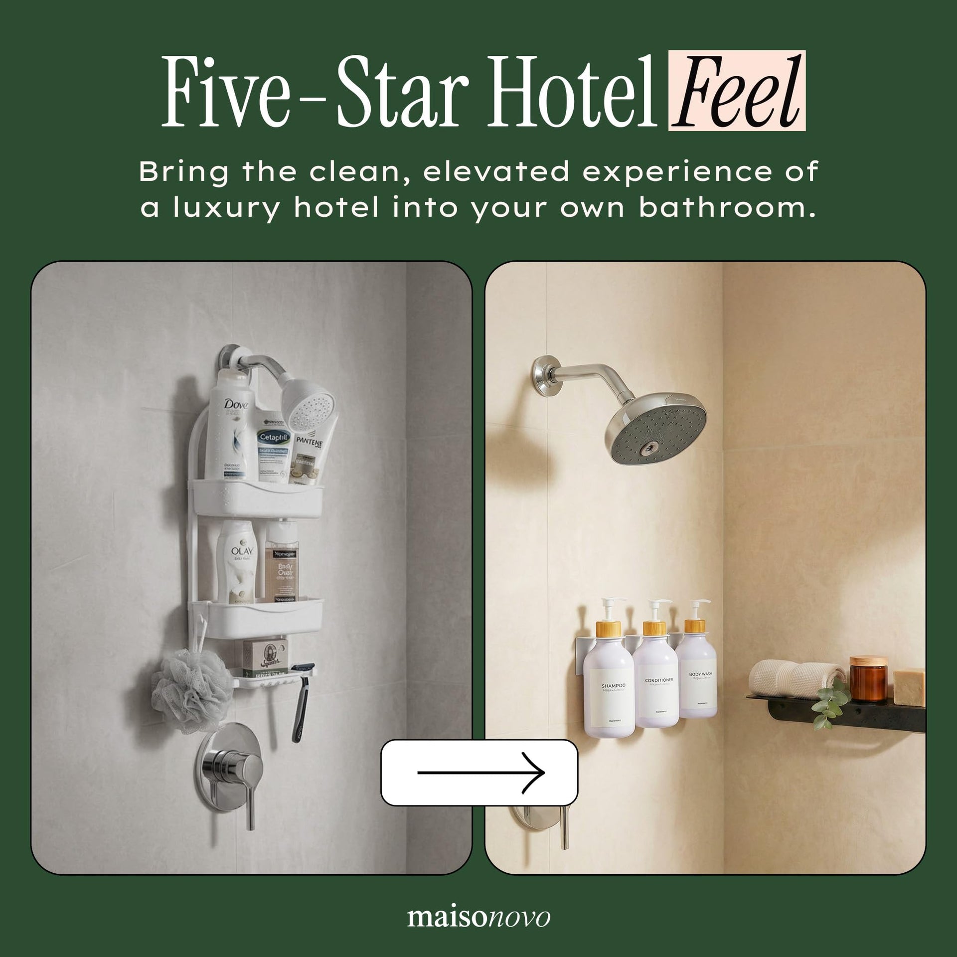 Shampoo and Conditioner Dispenser (3 Count)