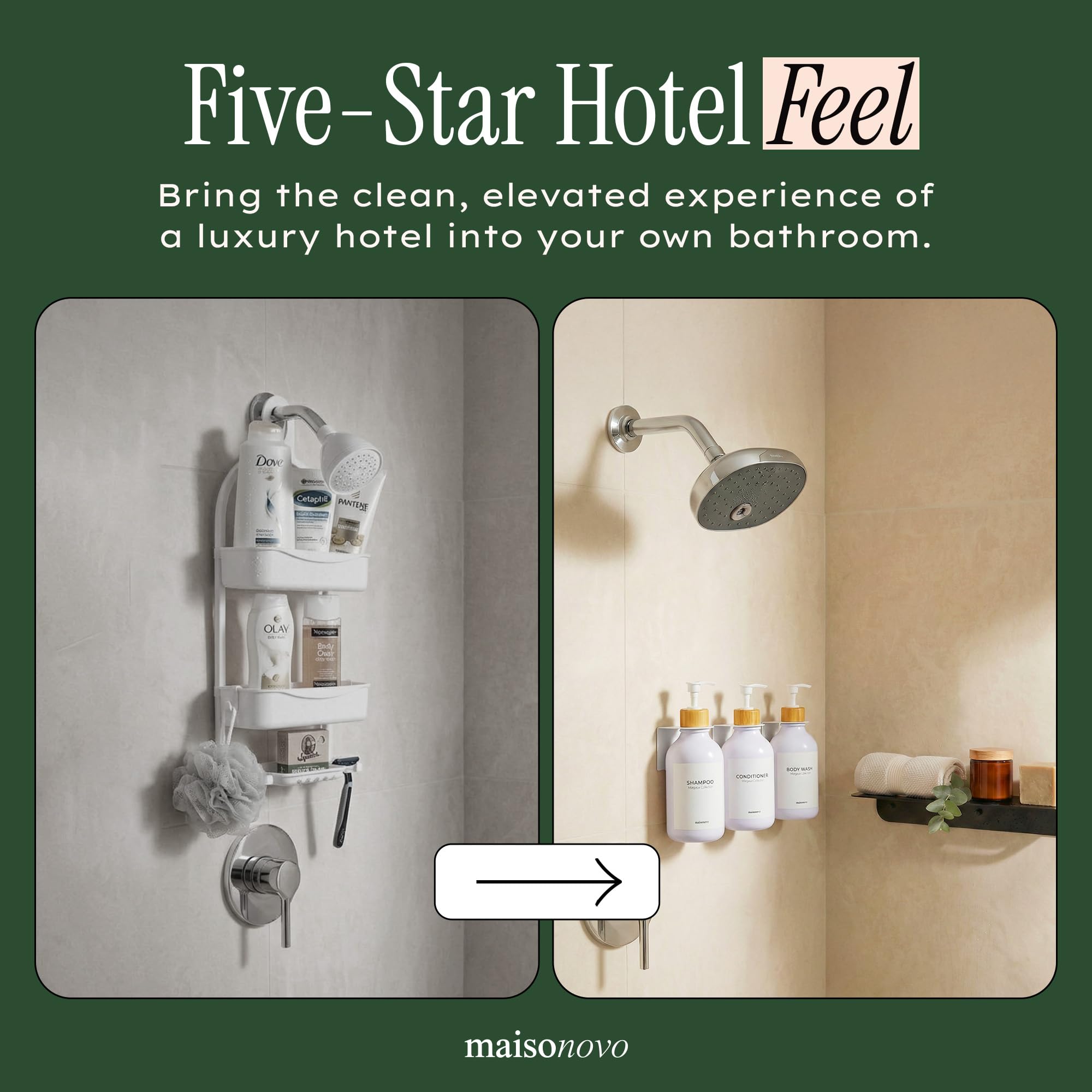 Shampoo and Conditioner Dispenser (3 Count)