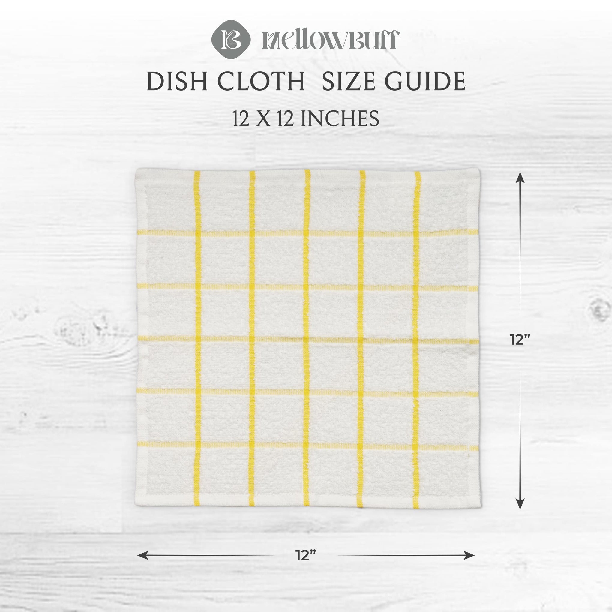100% Cotton Terry Dish Cloth & Dish Towel (6 Count)