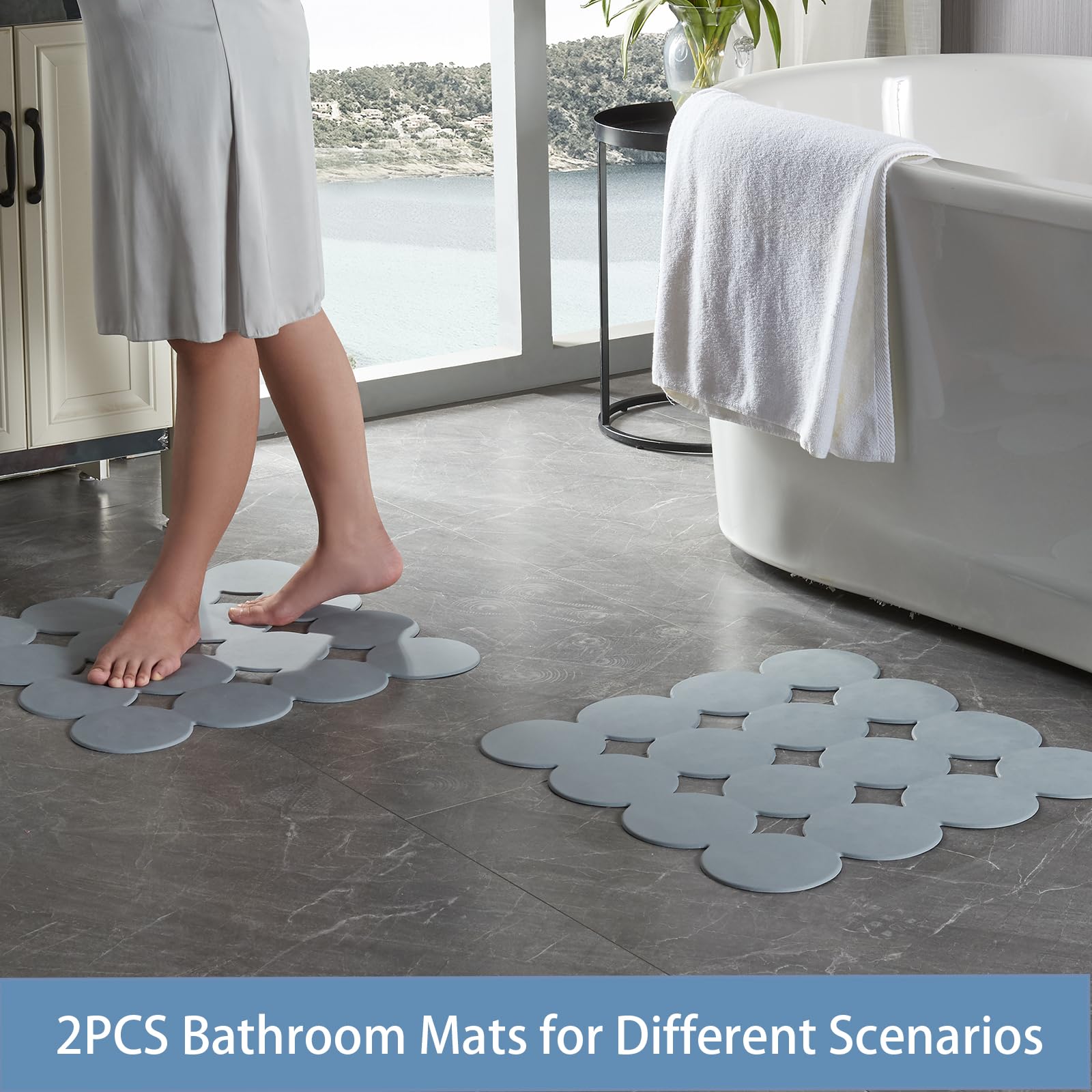 Square Shower Mat Nonslip