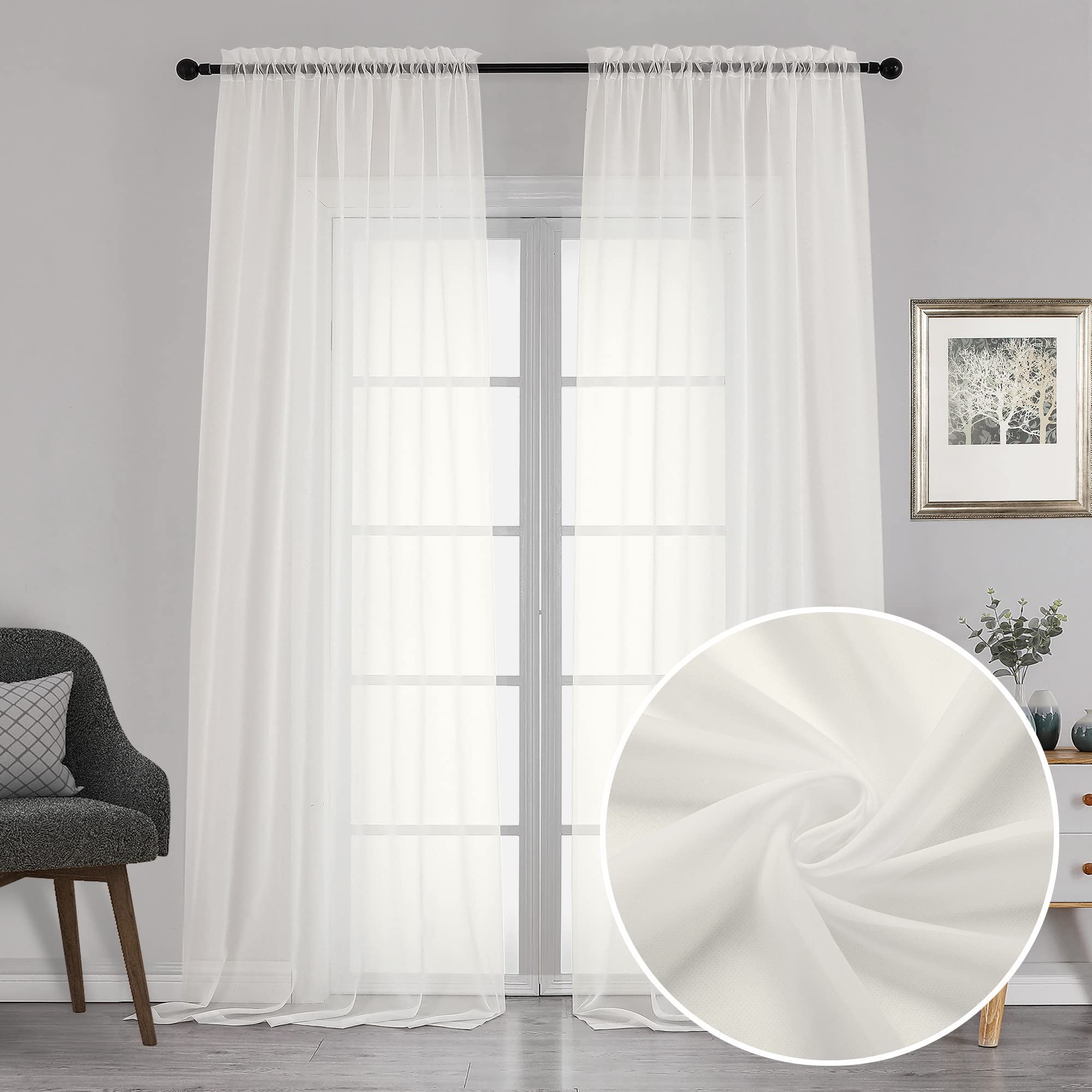 Extra Long Sheer Curtains 120 Inch