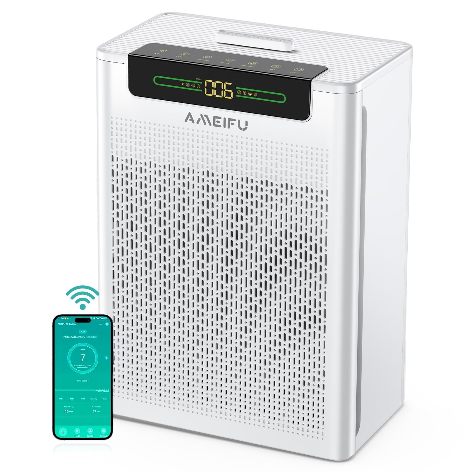 Air Purifiers for Home Large Room Up to 3000 ft²with Smart APP Control