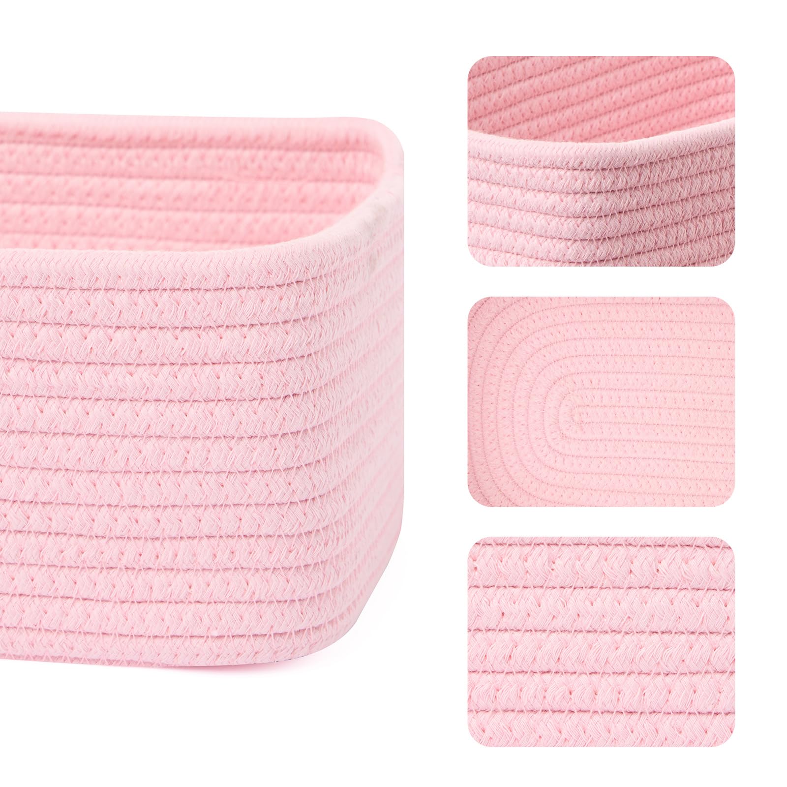Small Storage Baskets for Organizing (4 Count)