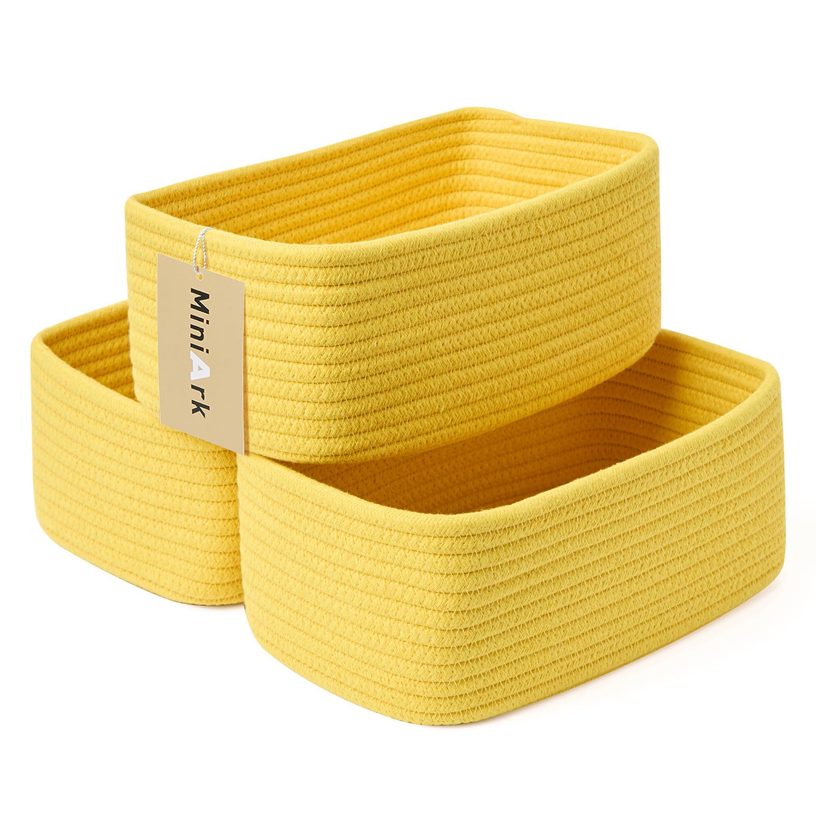 Small Storage Baskets for Organizing (3 Count)